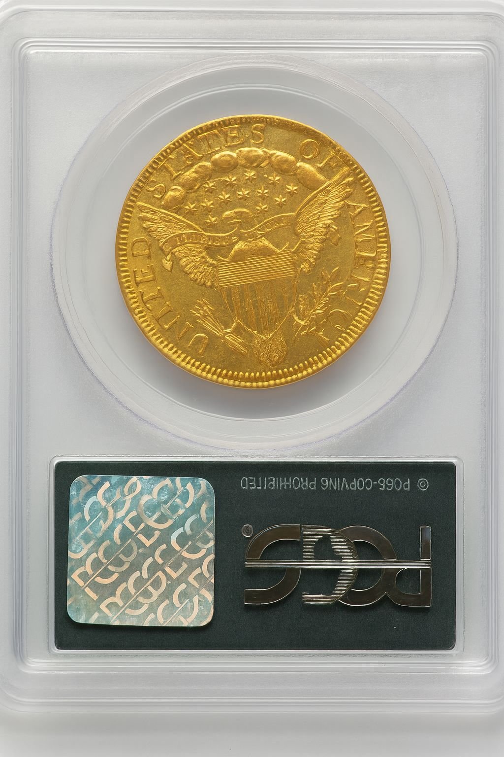 1798/7 $10 7x6 STARS Early Eagle PCGS AU58 - Image 2