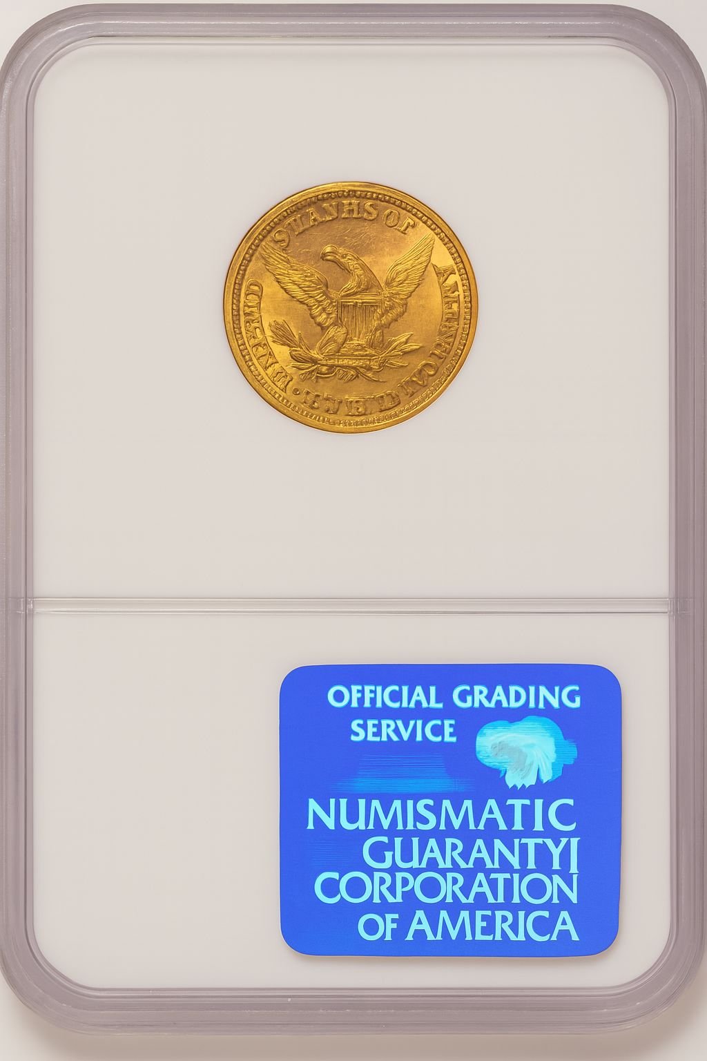 1854-D $5 Large D Liberty Half Eagle NGC MS63 - Image 2