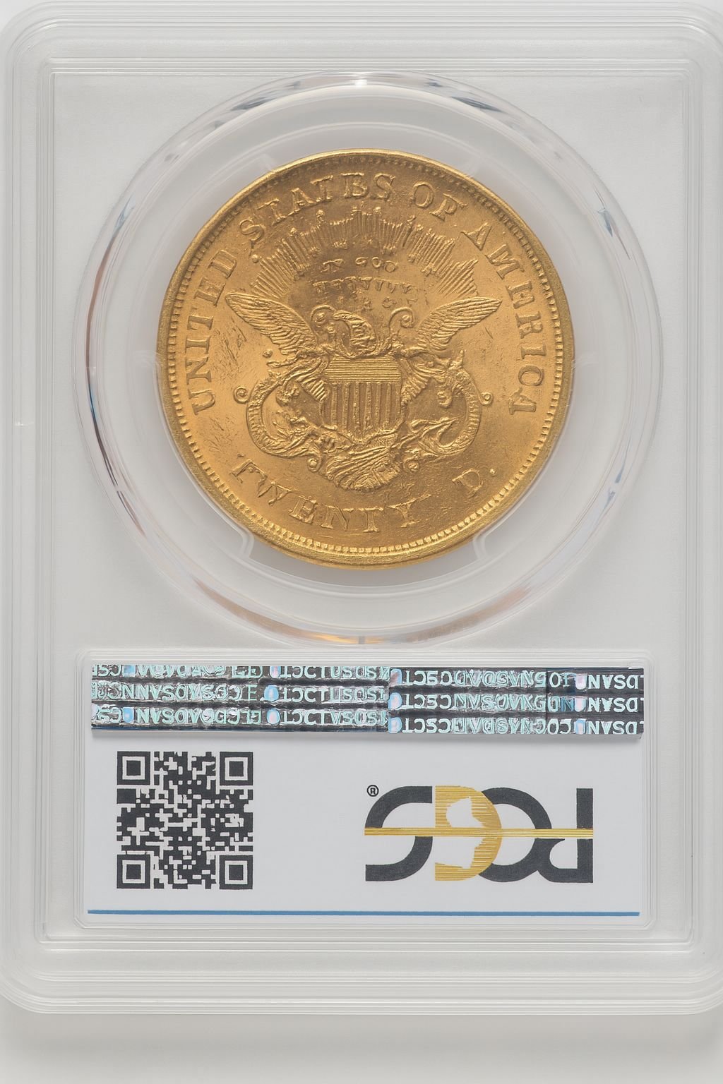 1871-S $20 Liberty Double Eagle PCGS MS61 - Image 2