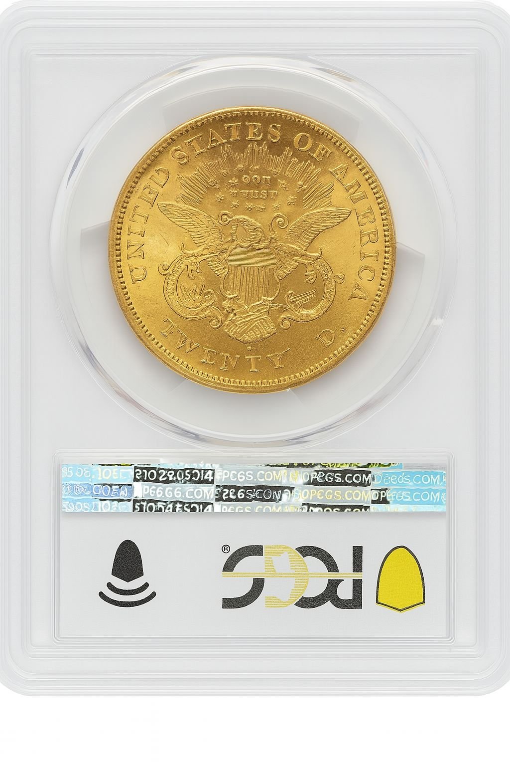 1873-S $20 Closed 3 Liberty Double Eagle PCGS MS63 - Image 2