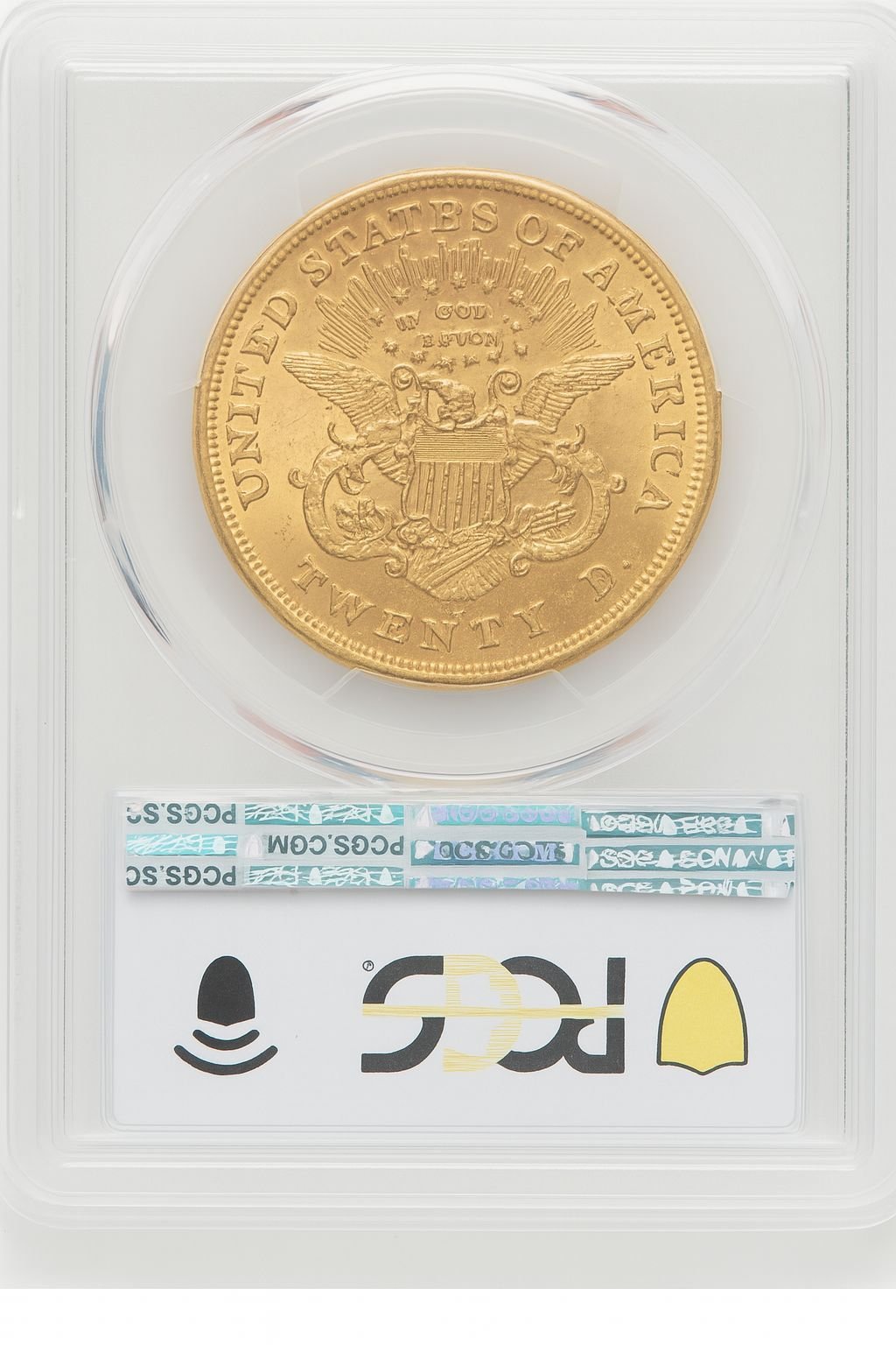 1876-S $20 CAC Liberty Double Eagle PCGS MS61 (775858068) - Image 2