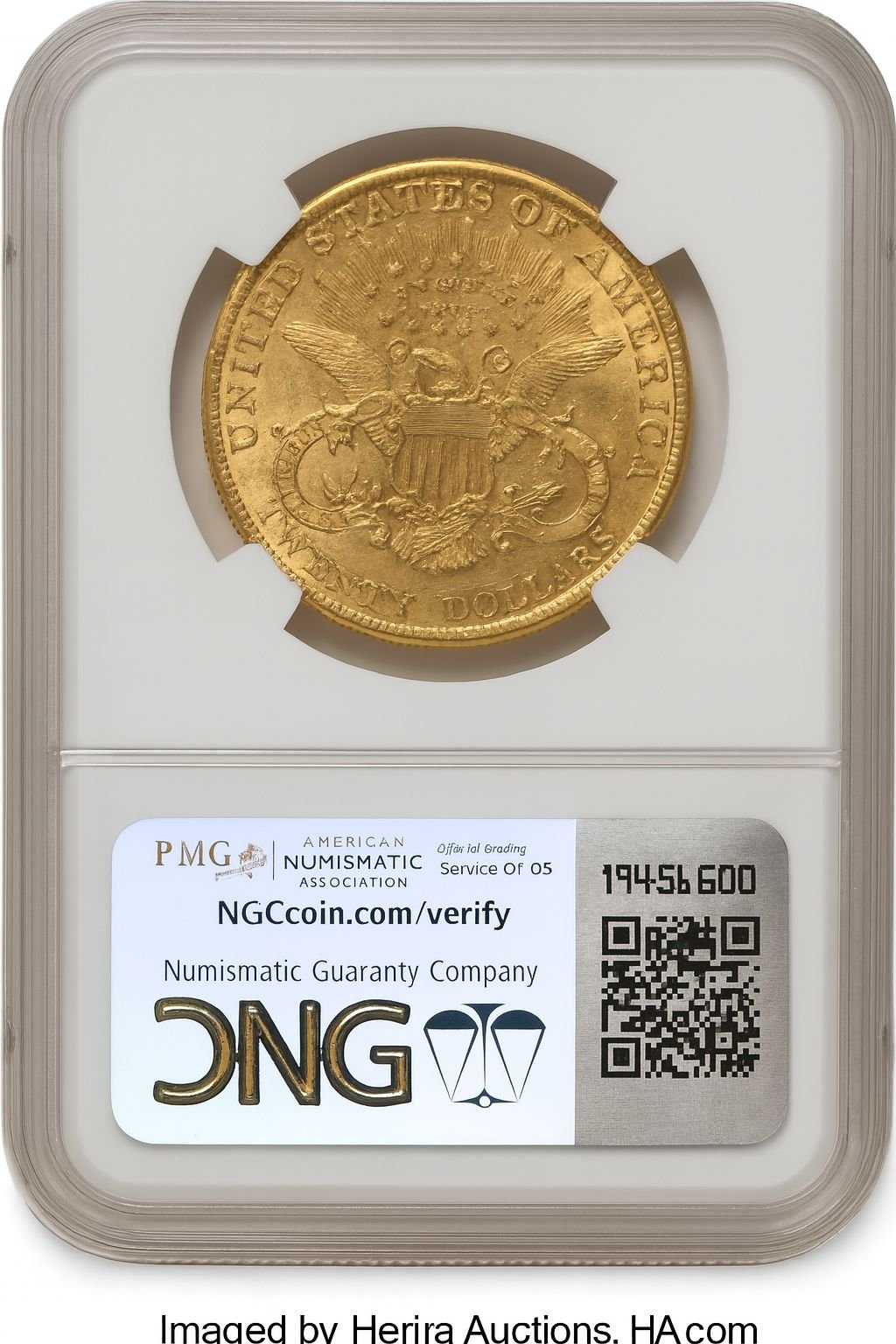 1881 $20 Liberty Double Eagle NGC AU58 - Image 2