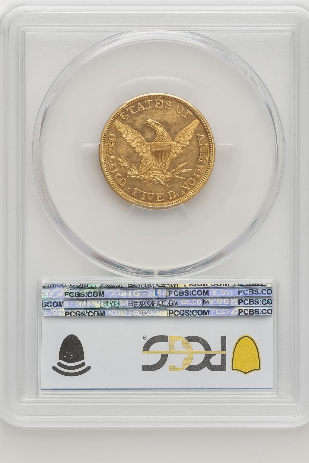 1886-S $5 CAC Liberty Half Eagle PCGS MS64 - Image 2