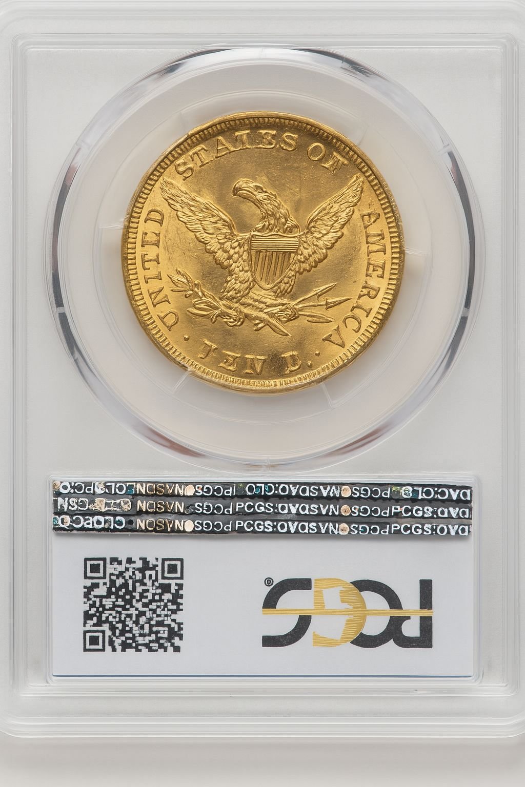 1889 $20 Blue Gradient Liberty Double Eagle PCGS MS63 - Image 2