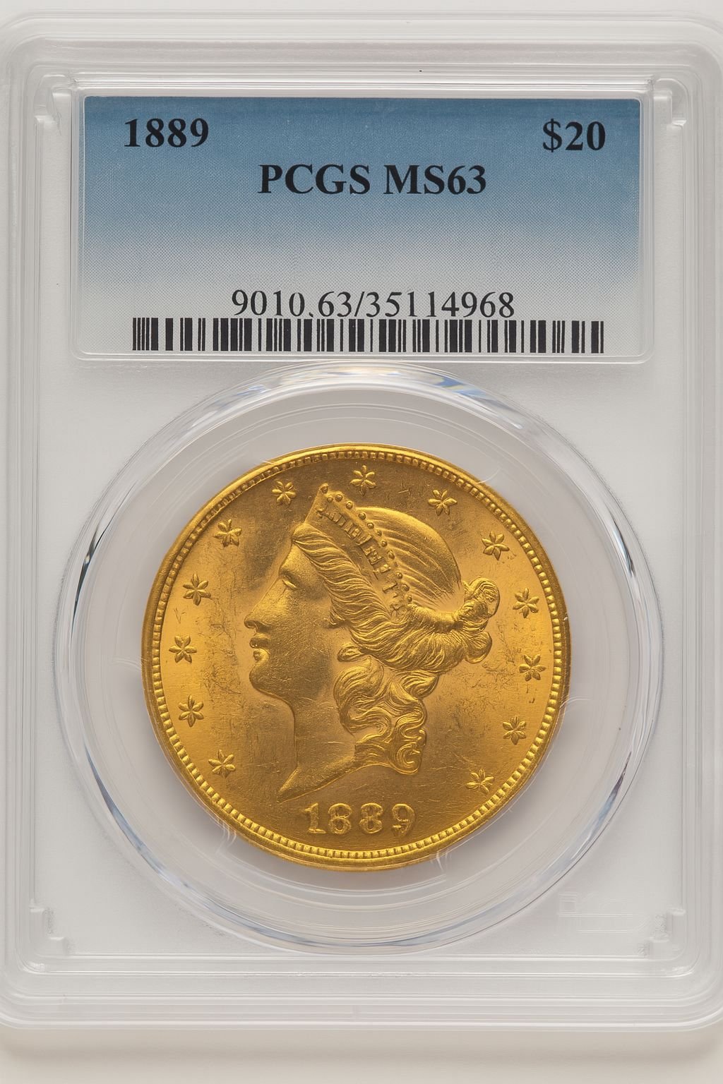 1889 $20 Liberty Double Eagle PCGS MS63 (774128001)