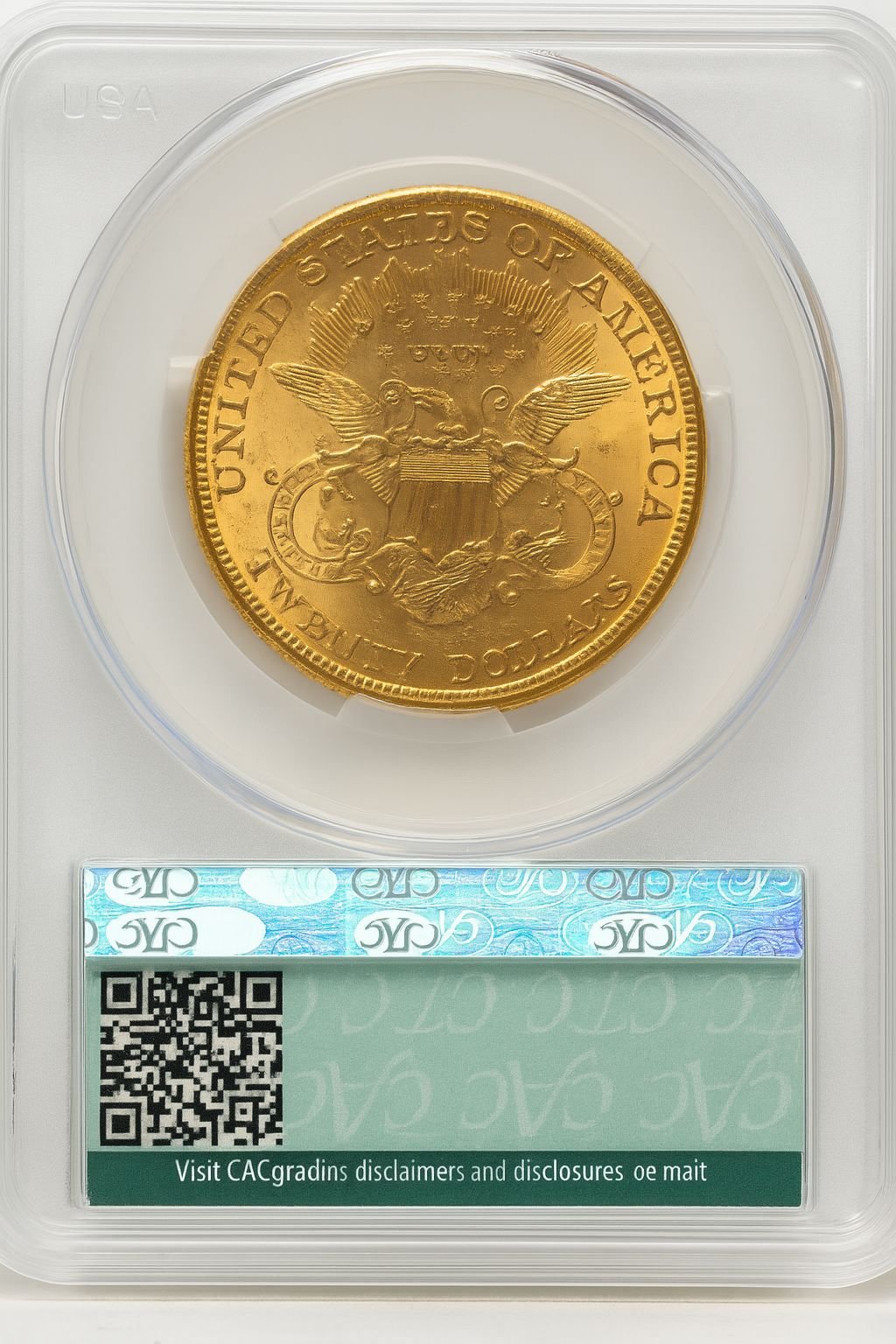 1897-S $20 Liberty Double Eagle CACG MS62 (177269282) - Image 2