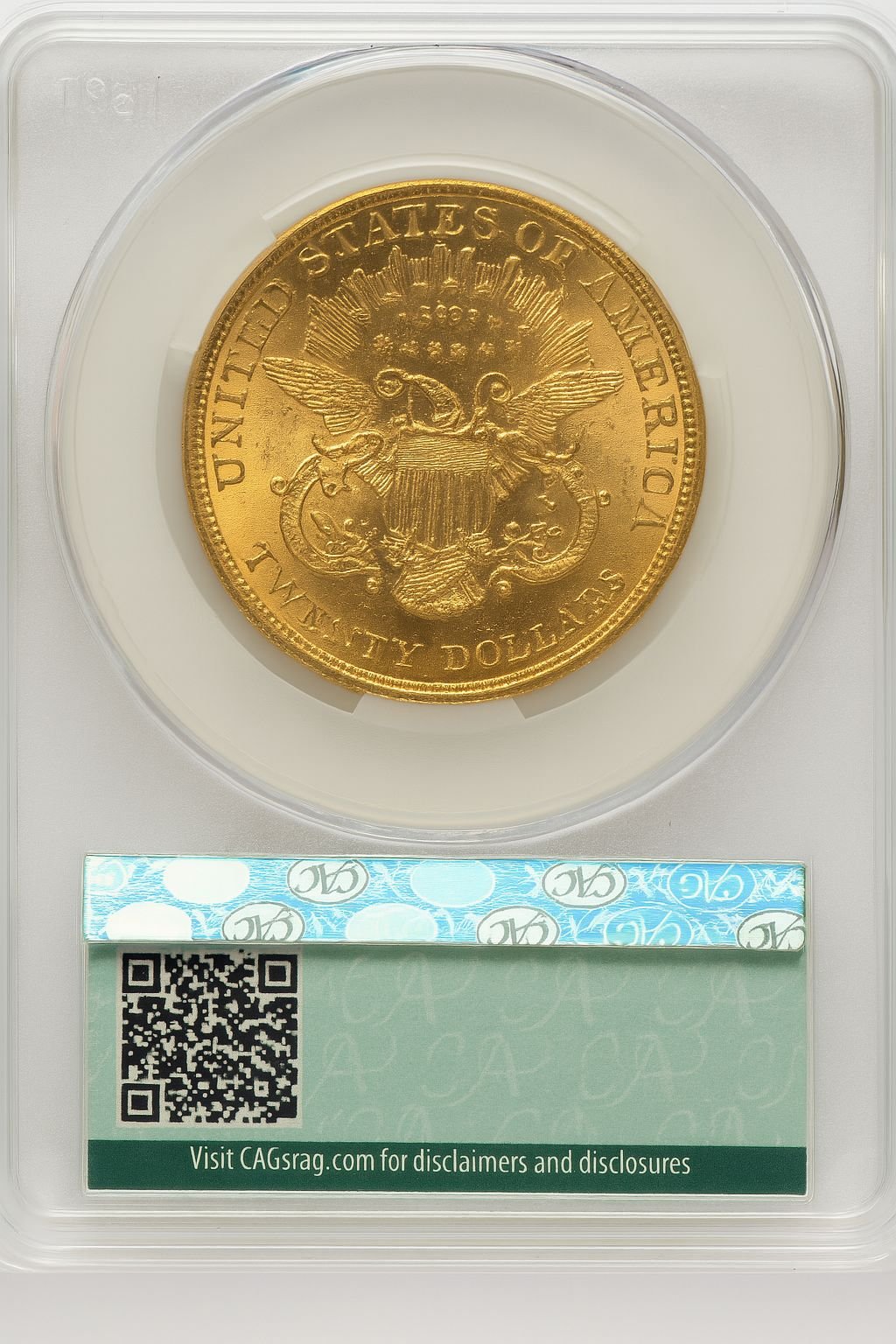 1898-S $20 Liberty Double Eagle CACG MS62 (171433009) - Image 2