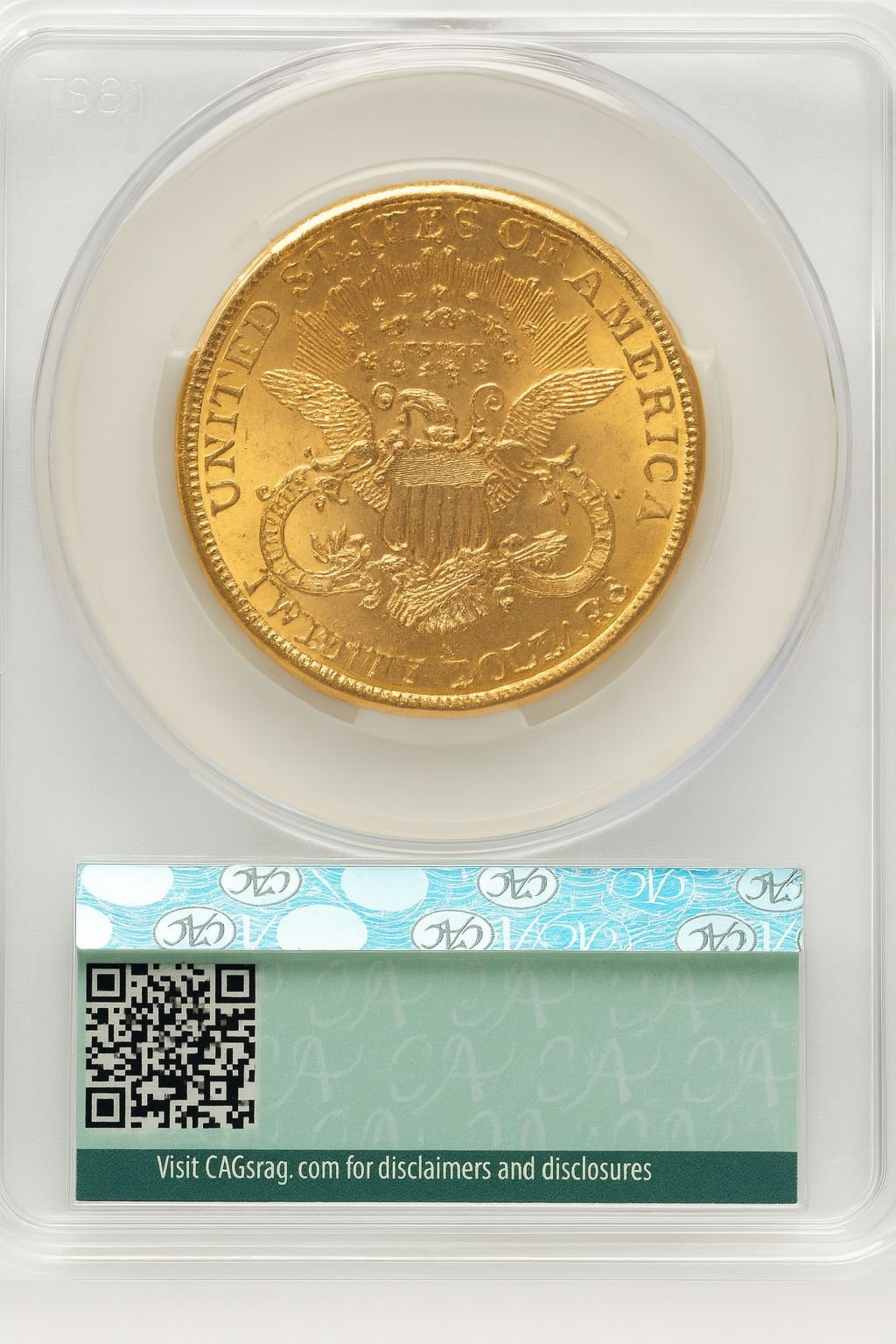 1898-S $20 Liberty Double Eagle CACG MS62 (572299005) - Image 2