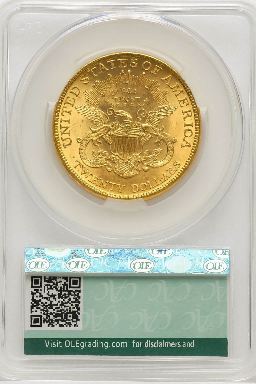 1899 $20 CACG Plus Liberty Double Eagle CACG MS62+ - Image 2