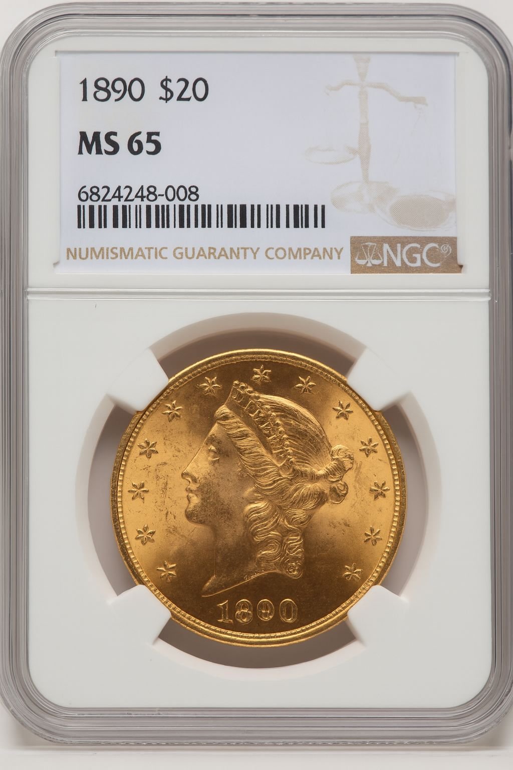 1900 $20 Liberty Double Eagle NGC MS65 (773673021)