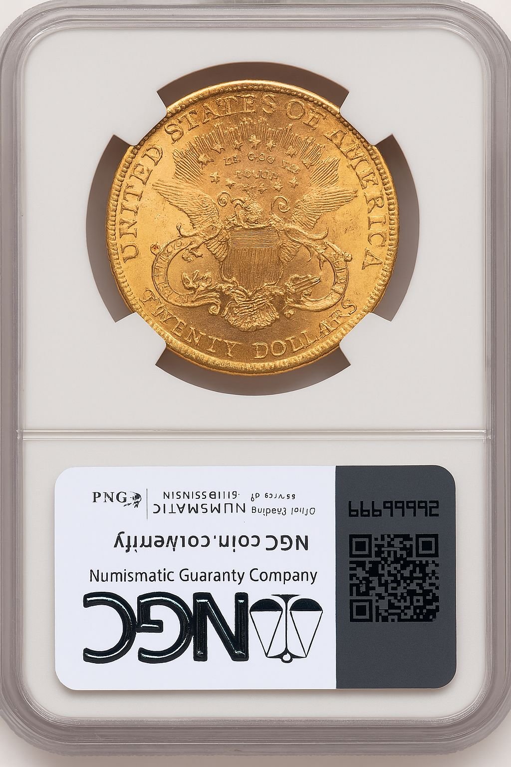 1900 $20 Liberty Double Eagle NGC MS65 (773673021) - Image 2