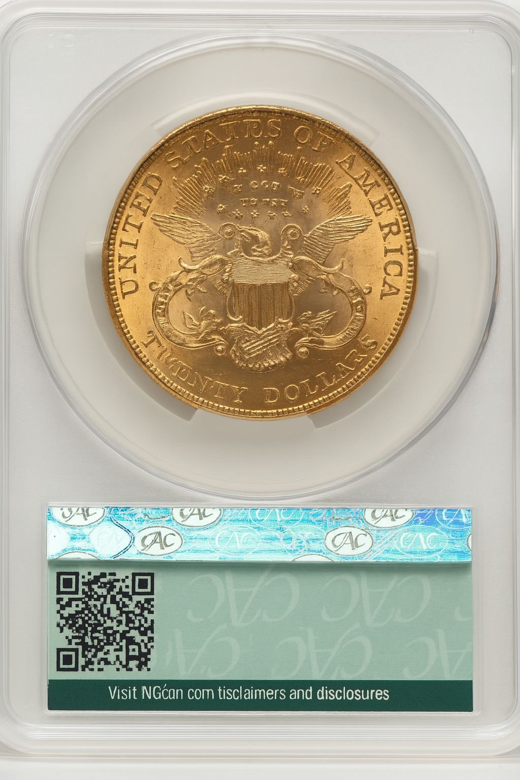 1901 $20 Liberty Double Eagle CACG MS62 (507266031) - Image 2