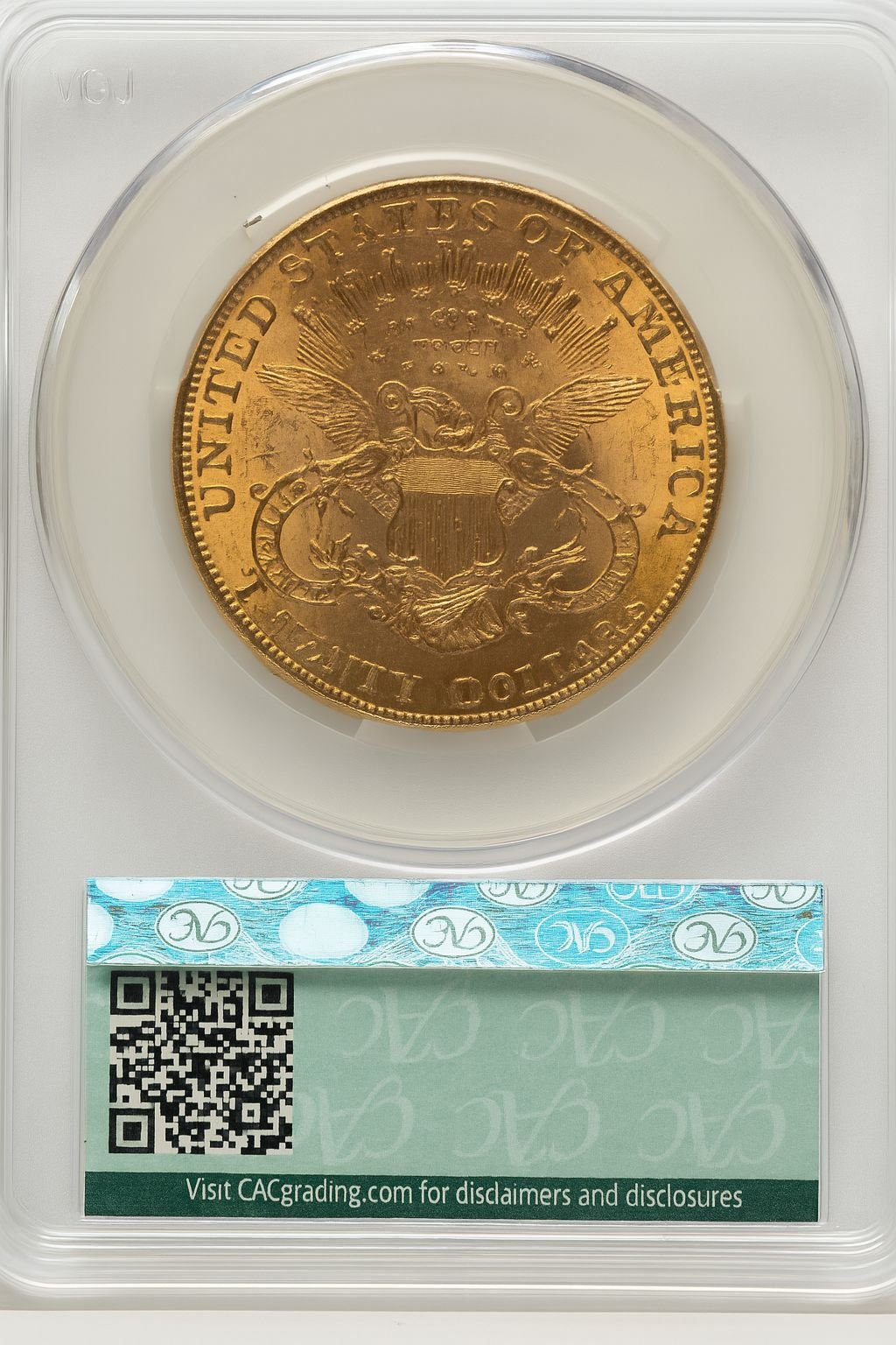 1901 $20 Liberty Double Eagle CACG MS62 (507267023) - Image 2