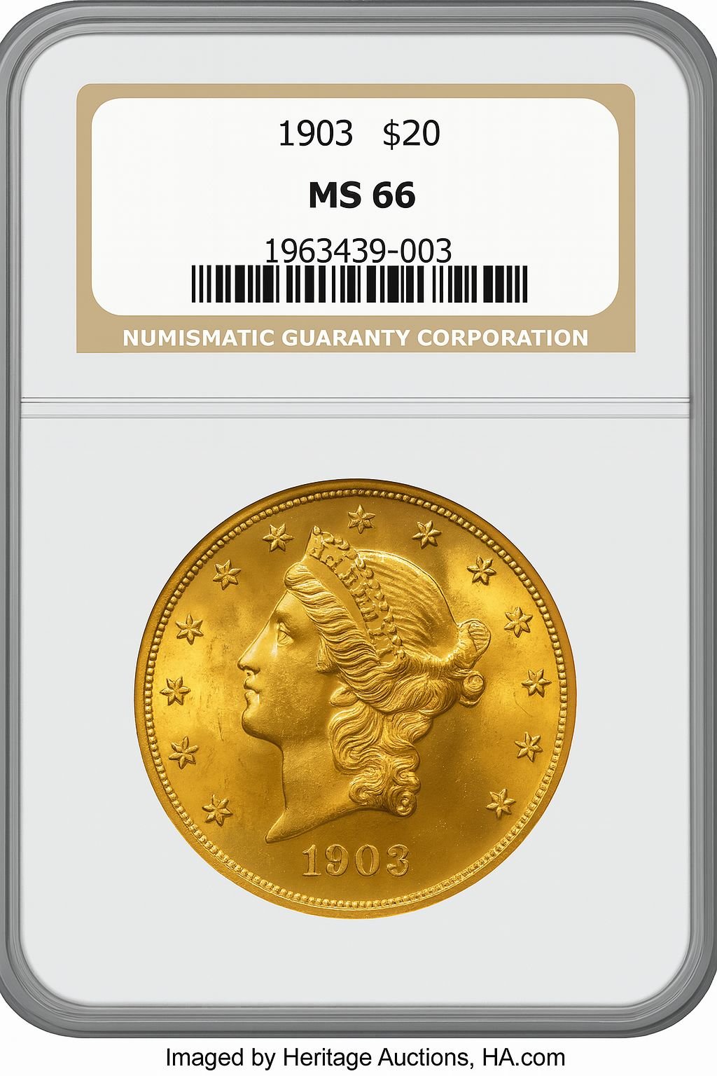 1903 $20 Liberty Double Eagle NGC MS66