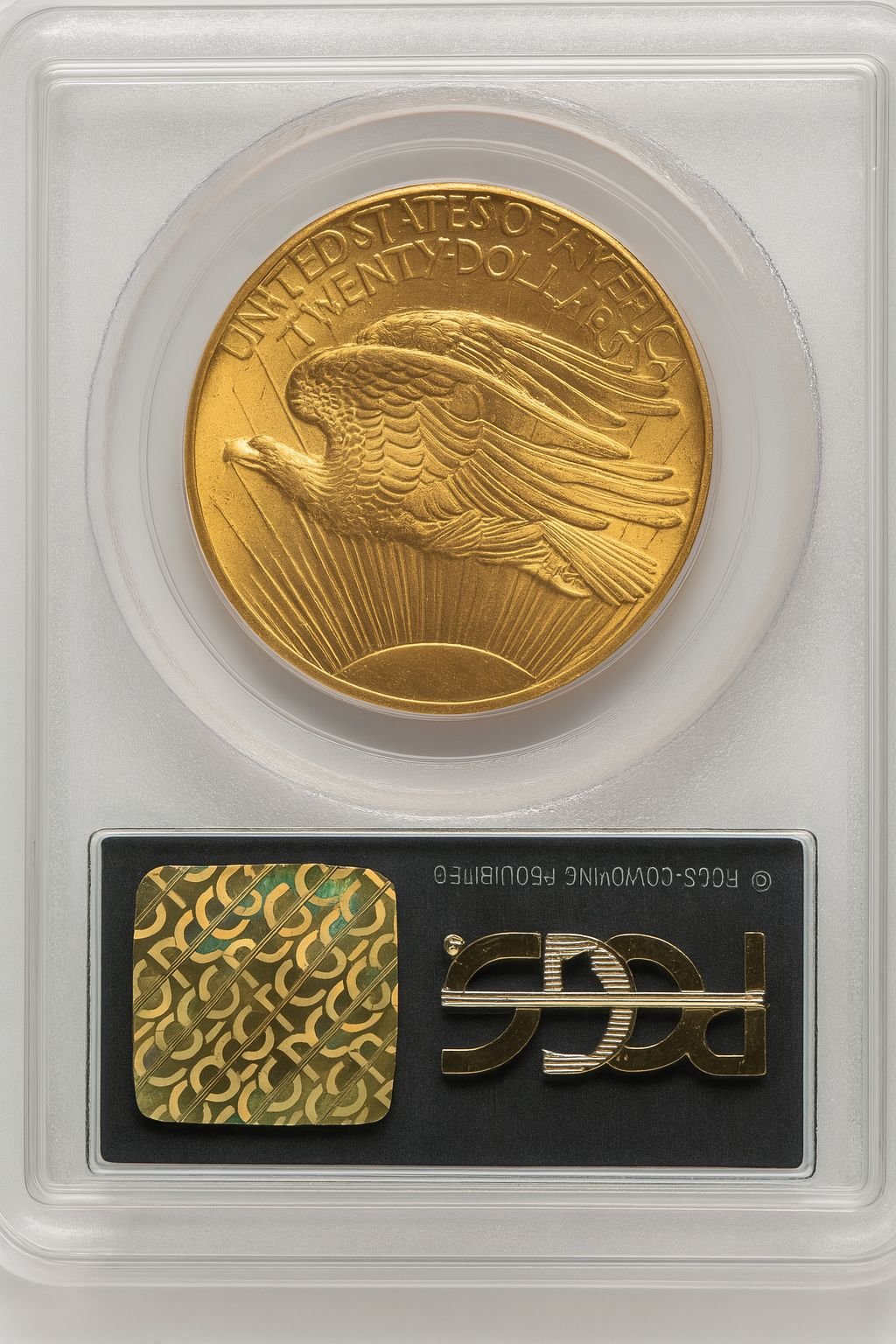 1908 $20 NO MOTTO Saint-Gaudens Double Eagle PCGS MS63 - Image 2