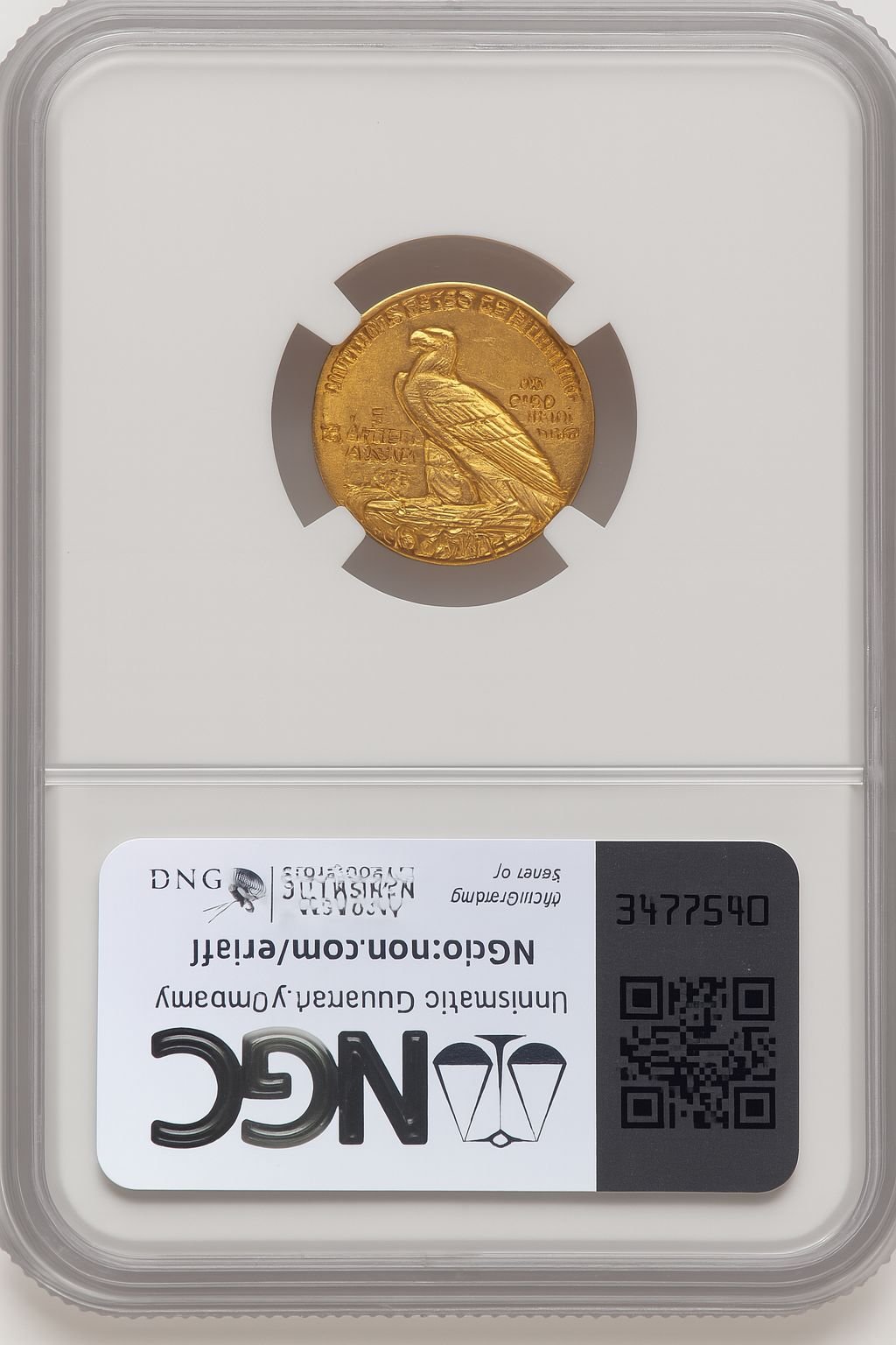 1908-S $5 Indian Half Eagle NGC AU58 (775996054) - Image 2