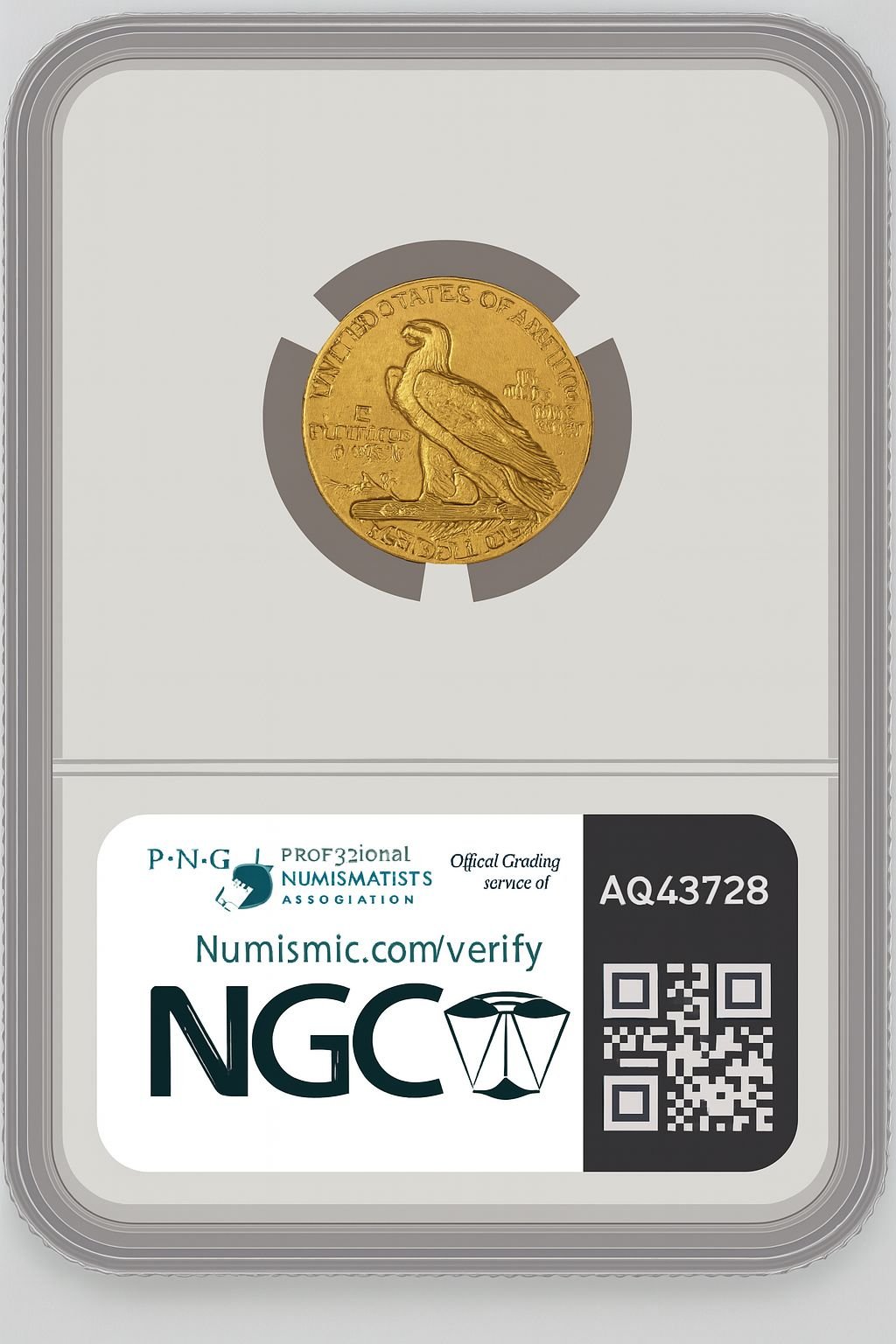 1910 $2.50 Indian Quarter Eagle NGC MS64 (776661066) - Image 2