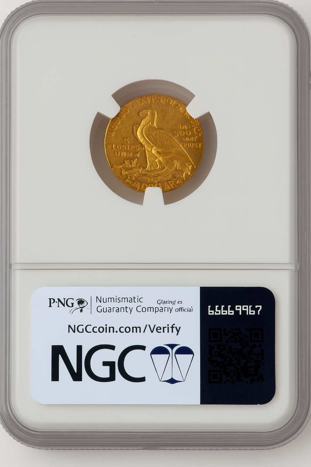 1911 $2.50 Indian Quarter Eagle NGC MS62 (774288001) - Image 2