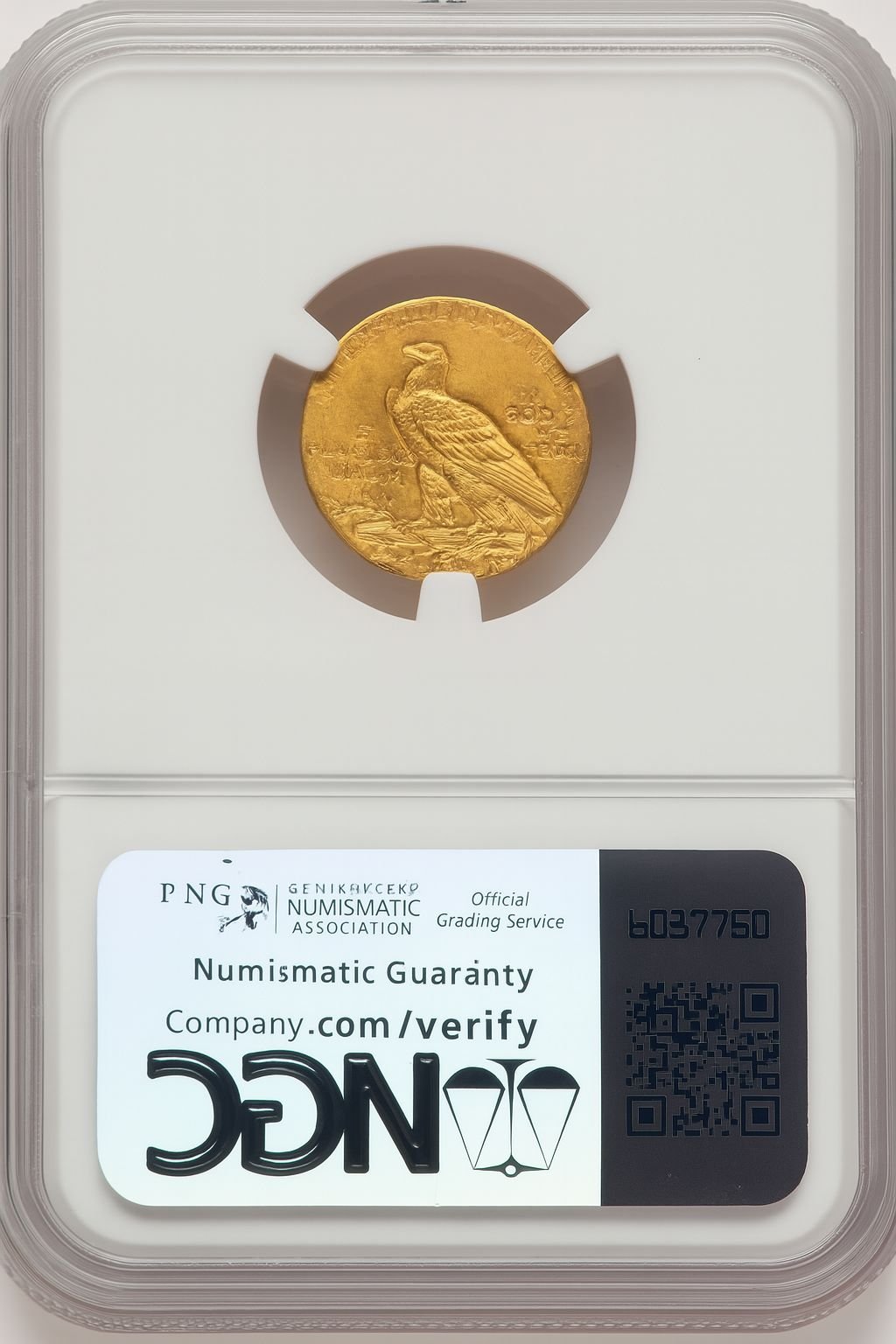 1911 $2.50 Indian Quarter Eagle NGC MS64 (777120035) - Image 2