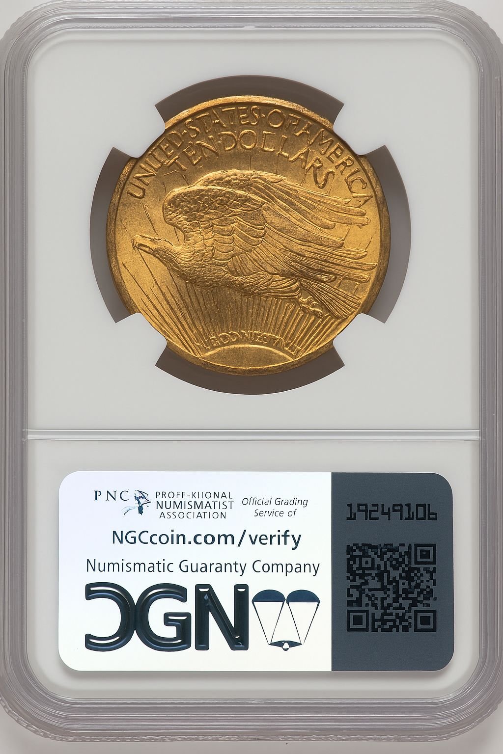 1911-S $20 Saint-Gaudens Double Eagle NGC MS65+ (772515022) - Image 2