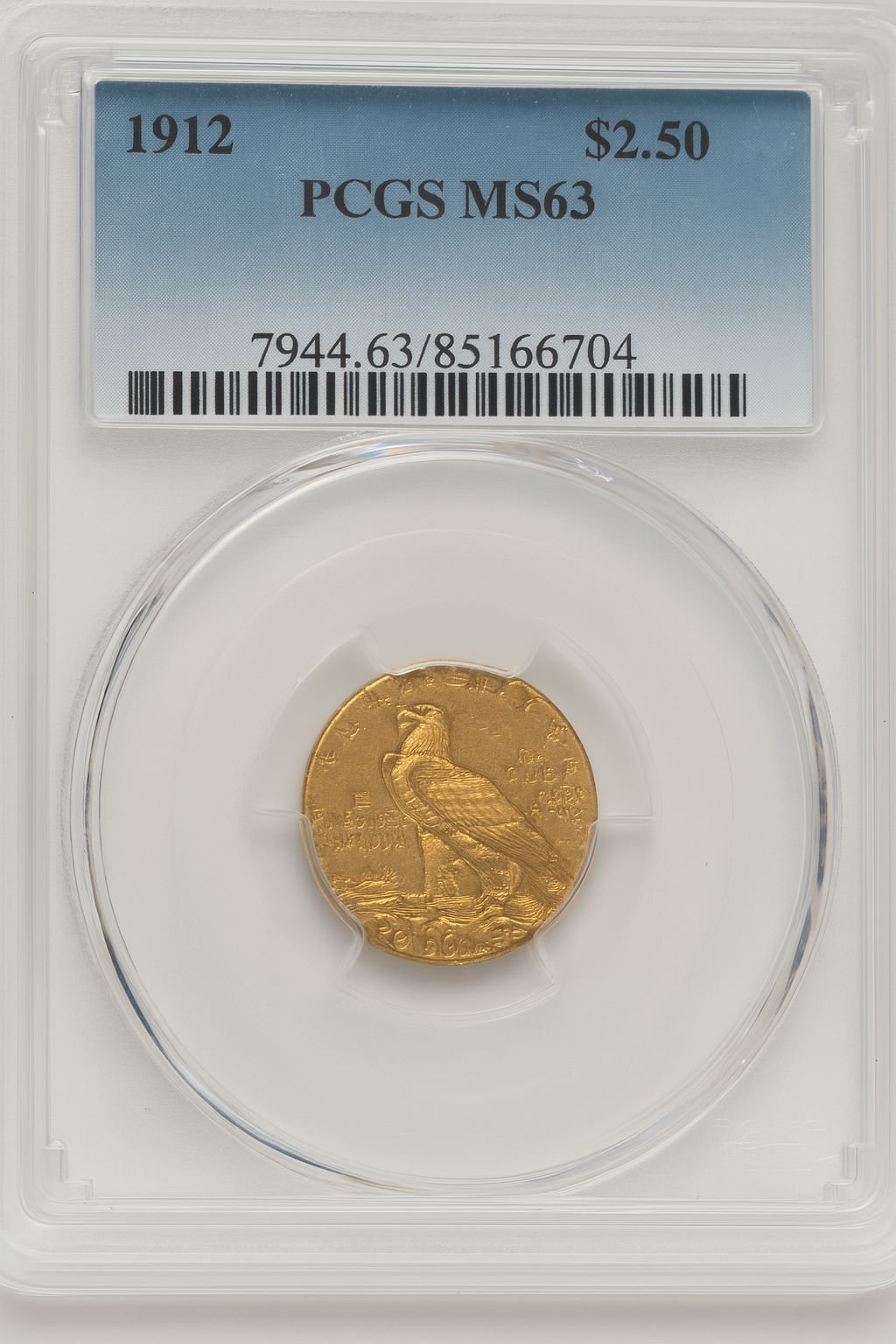 1912 $2.50 Indian Quarter Eagle PCGS MS63 (777472026)