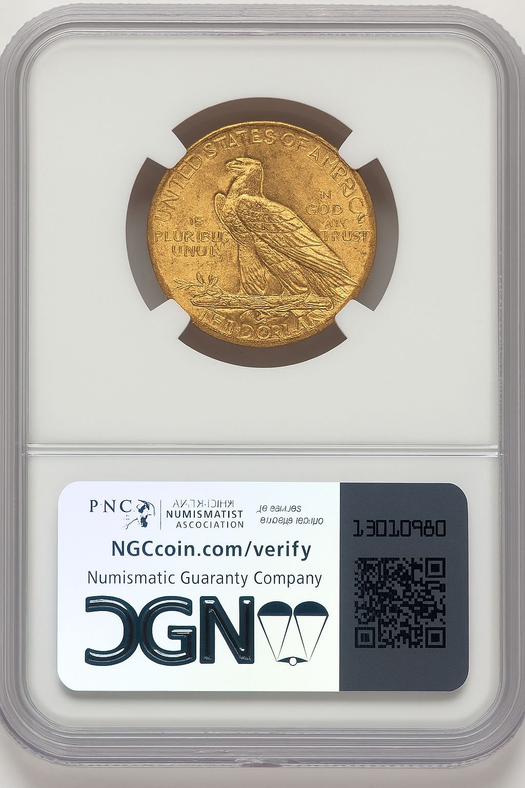 1912 $5 Indian Half Eagle NGC MS64 (520502019) - Image 2