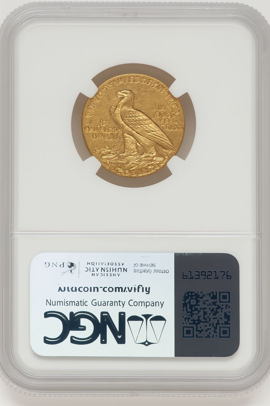 1912-S $5 Indian Half Eagle NGC AU58 (774318018) - Image 2