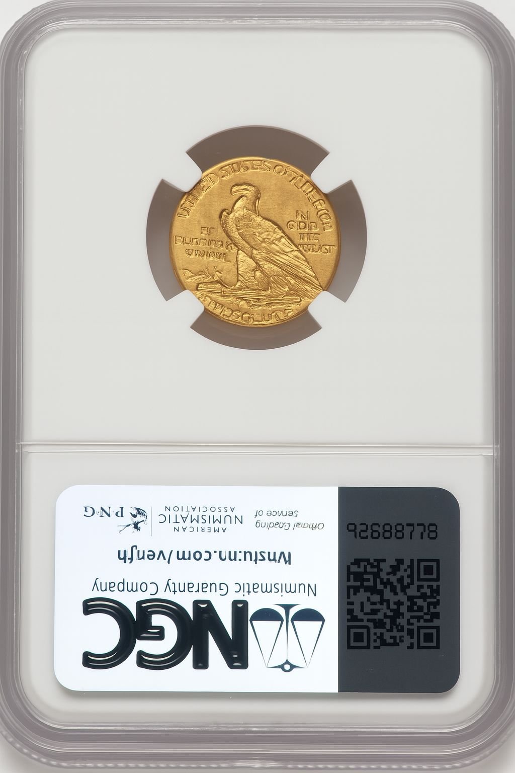 1913 $2.50 Indian Quarter Eagle NGC MS62 (778449011) - Image 2