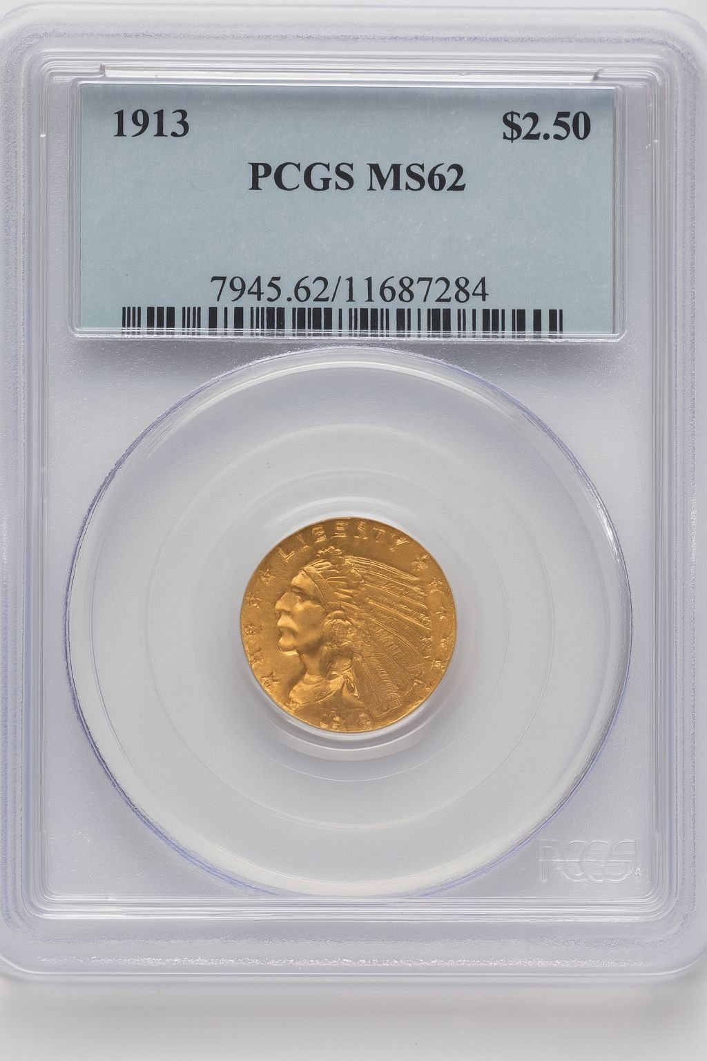 1913 $2.50 Indian Quarter Eagle PCGS MS62 (774783036)