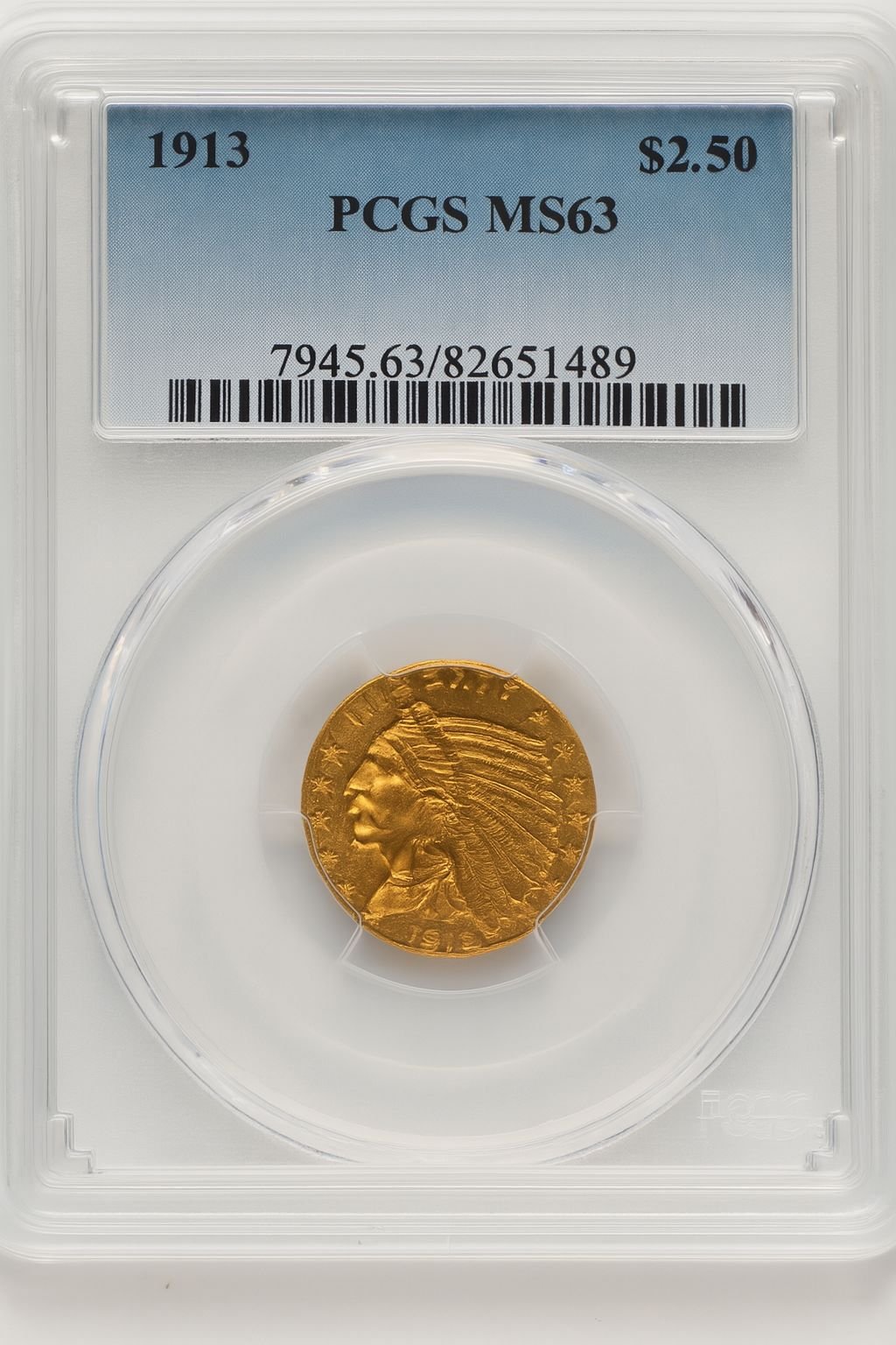 1913 $2.50 Indian Quarter Eagle PCGS MS63 (777472027)