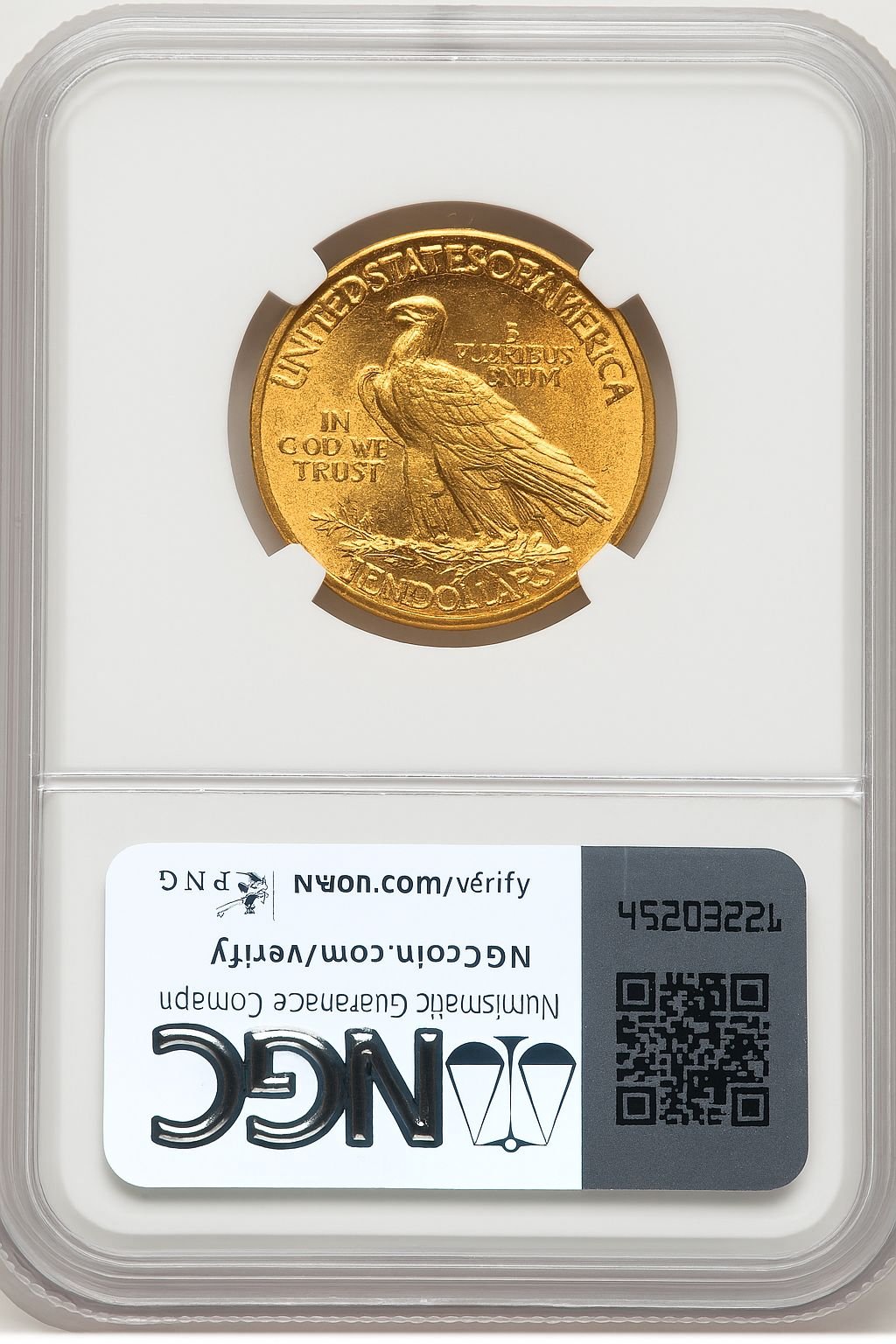 1913-S $10 Indian Eagle NGC MS63 - Image 2