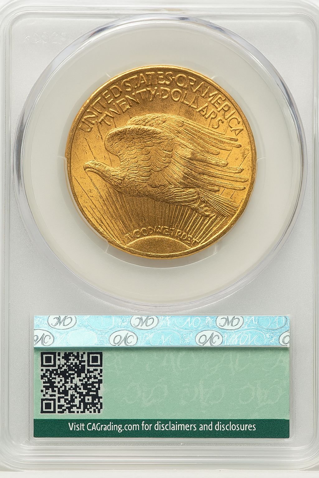 1914-S $20 Saint-Gaudens Double Eagle CACG MS63 - Image 2