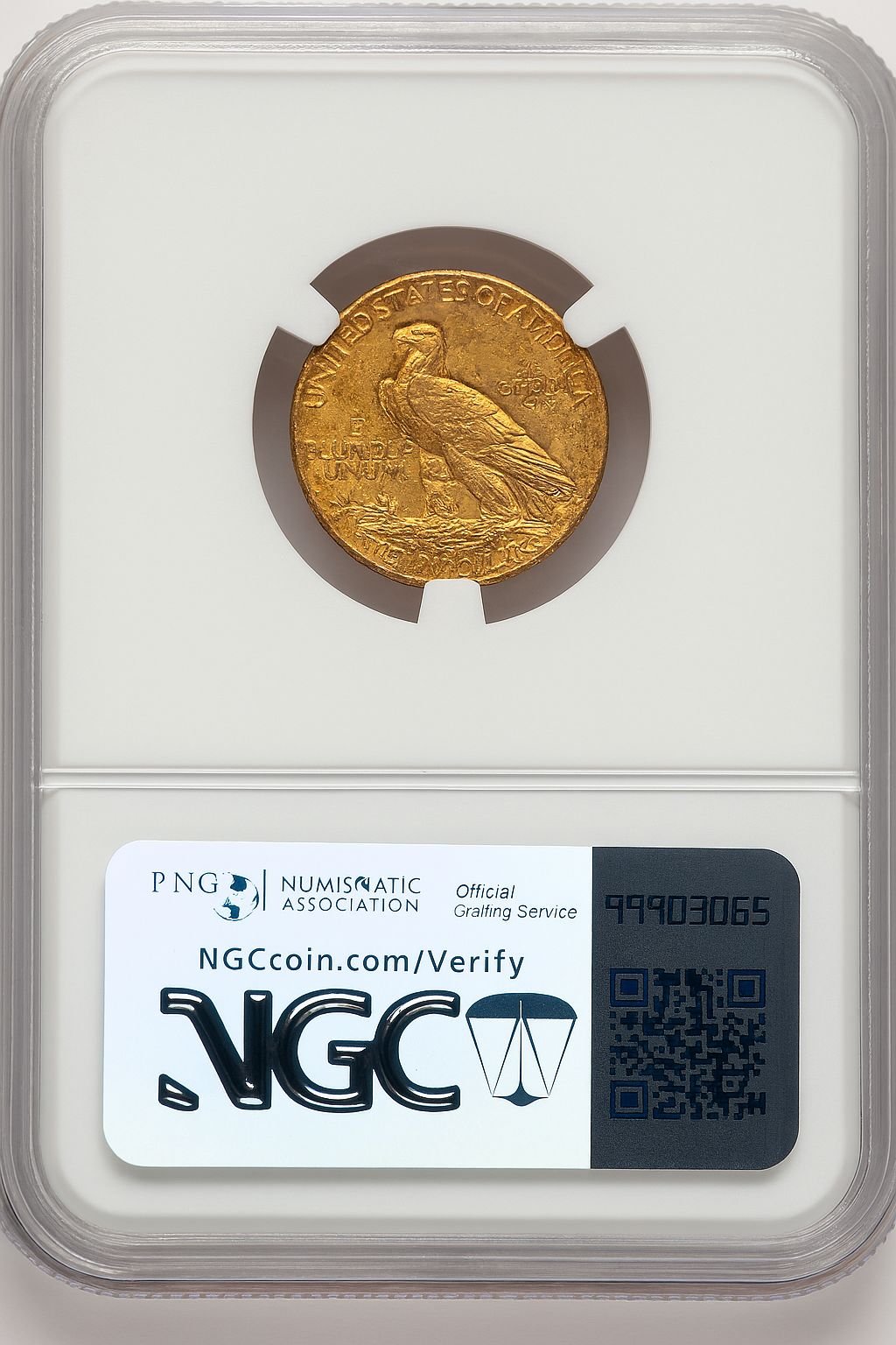 1915 $2.50 Indian Quarter Eagle NGC MS62 (778449019) - Image 2