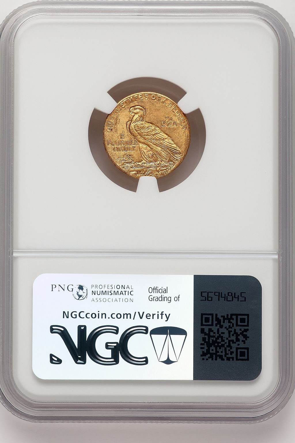 1915 $2.50 Indian Quarter Eagle NGC MS63 (767242005) - Image 2