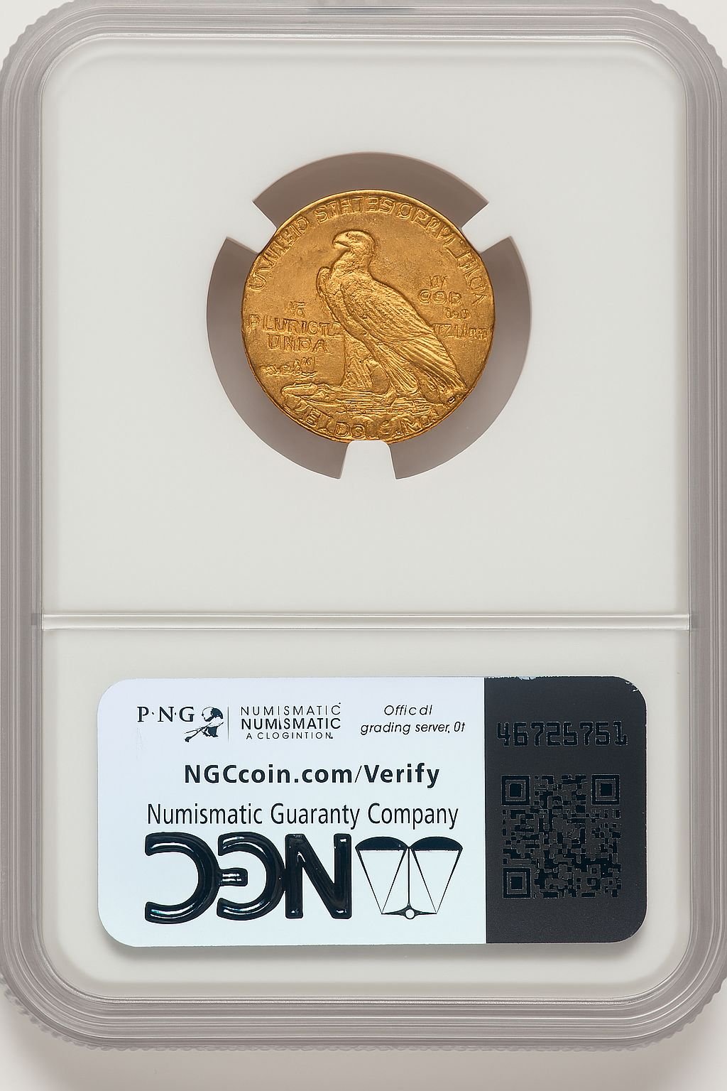 1915 $2.50 Indian Quarter Eagle NGC MS64 (776444026) - Image 2