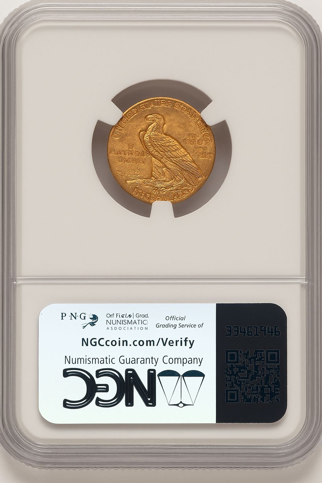 1915 $2.50 Indian Quarter Eagle NGC MS64 (776661010) - Image 2