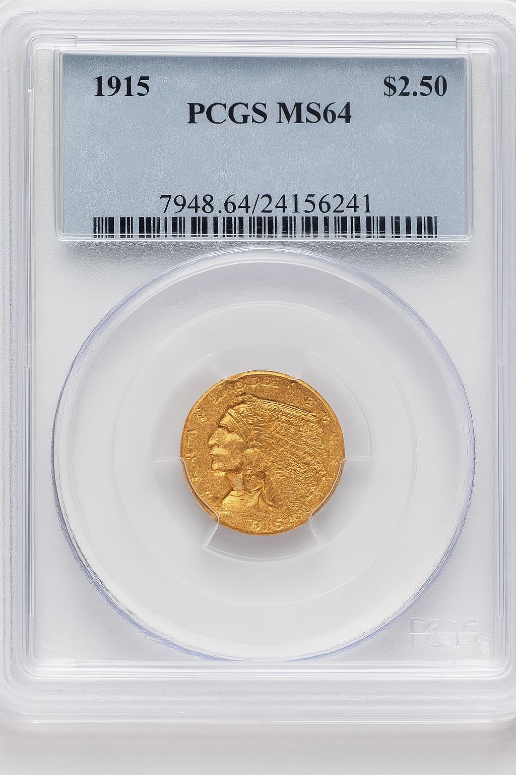 1915 $2.50 Indian Quarter Eagle PCGS MS64 (776680004)