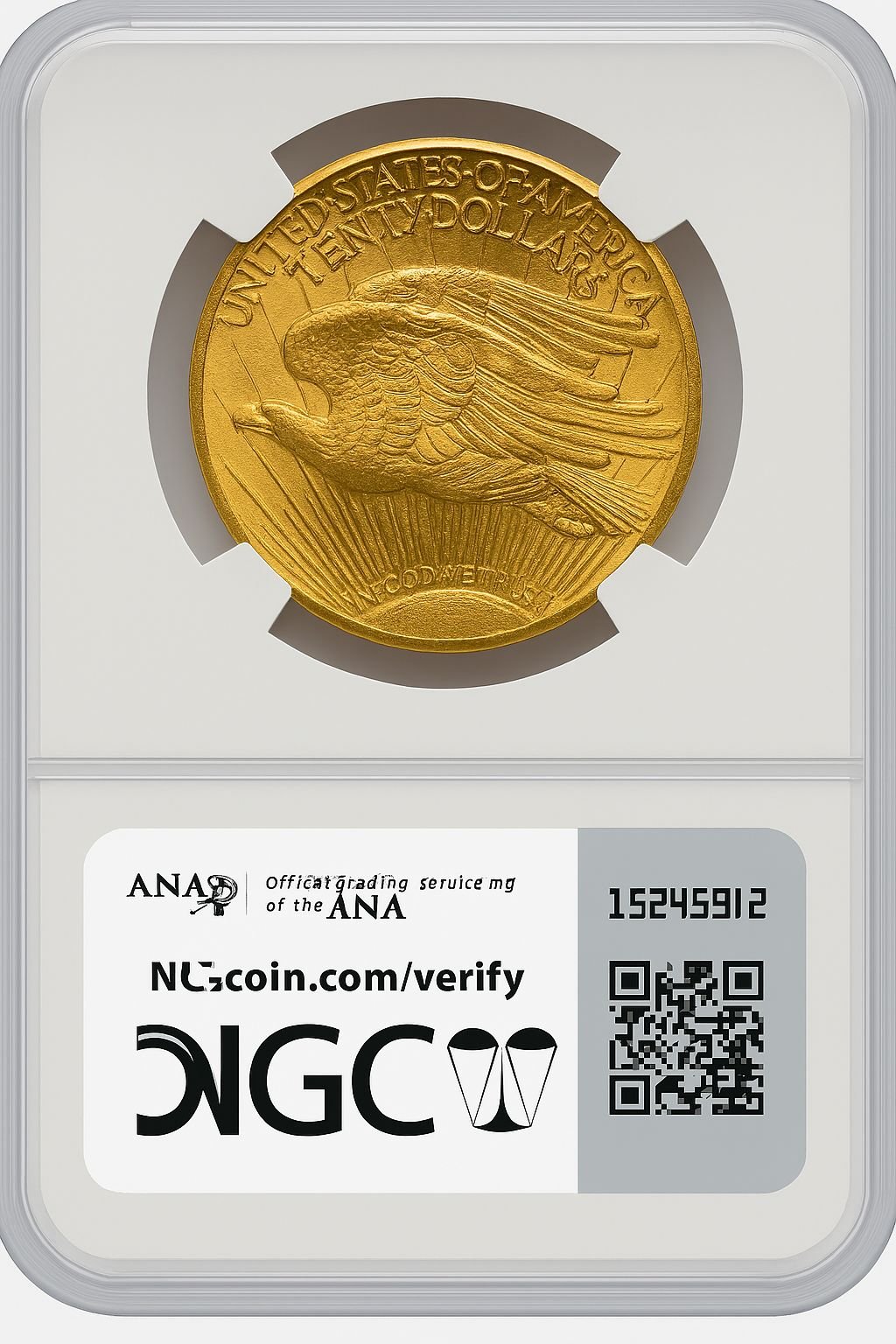1926-S $20 Brown Label Saint-Gaudens Double Eagle NGC MS64 - Image 2