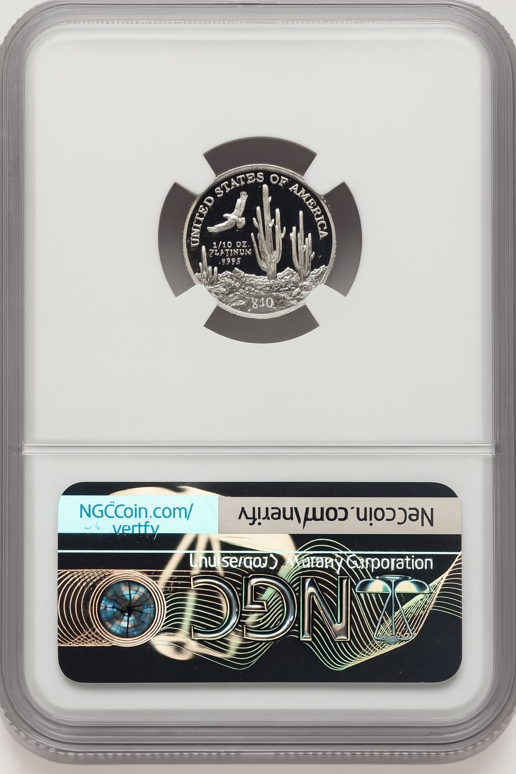 2001-W Platinum American Eagle 4-Coin Set NGC PF70 Mike Castle - Image 2