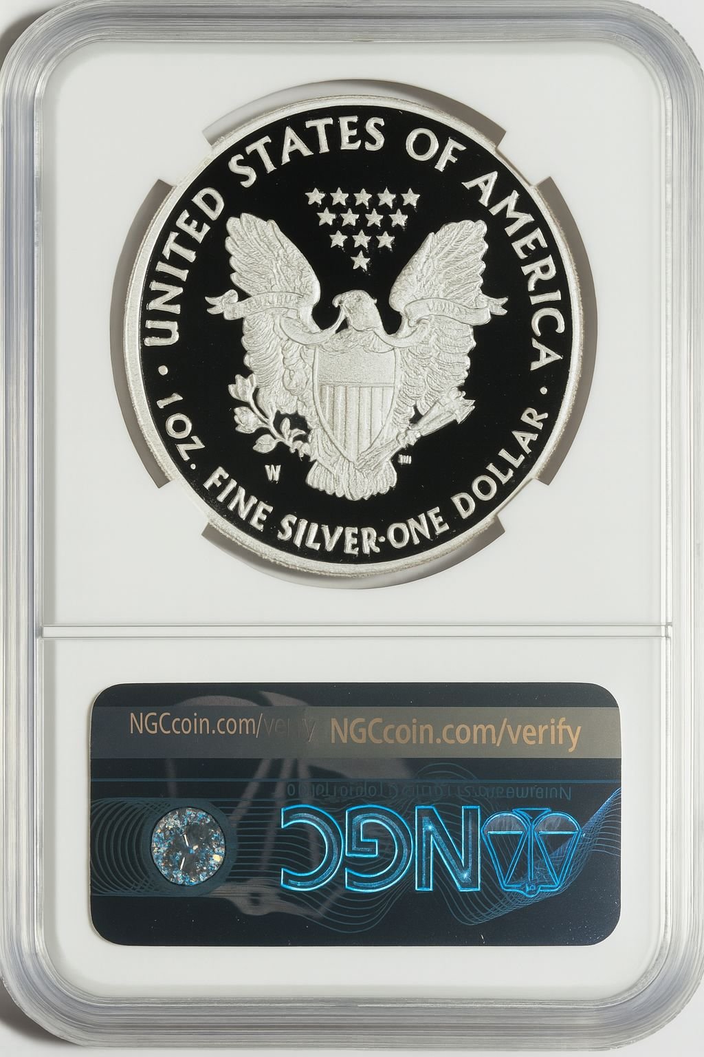 2004-W American Silver Eagle NGC PF70 UCAM Mercanti Signed - Image 2