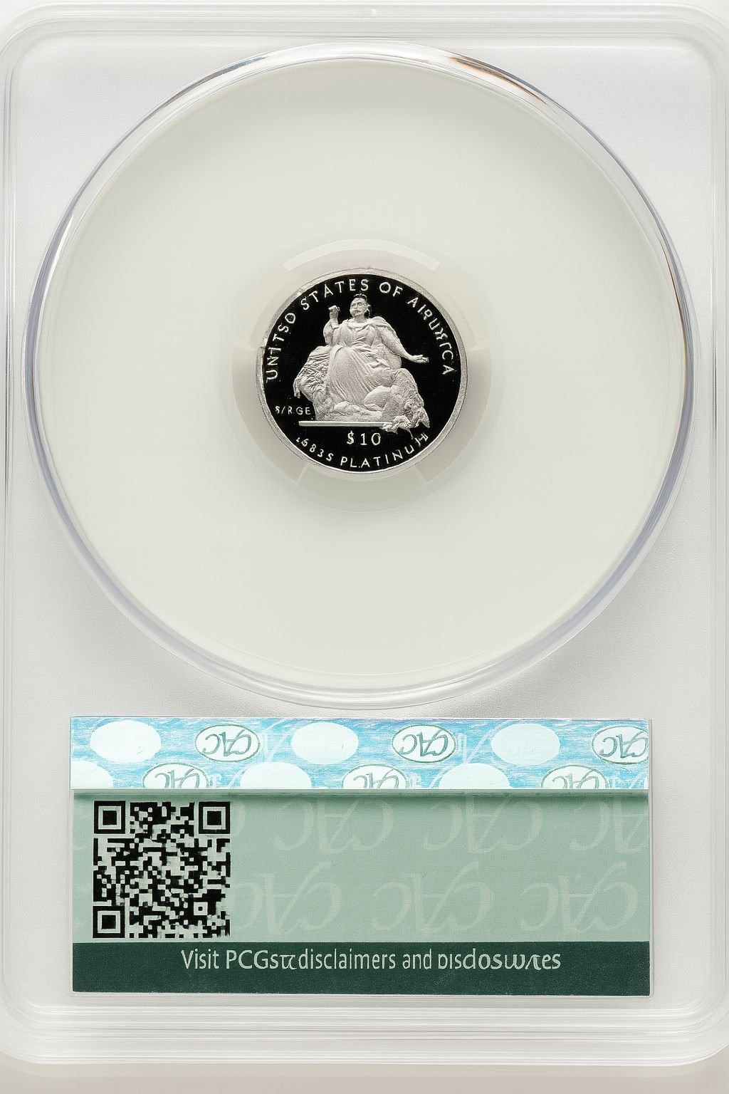 2004-W P$10 Tenth-Ounce Platinum Eagle CACG PR70 - Image 2