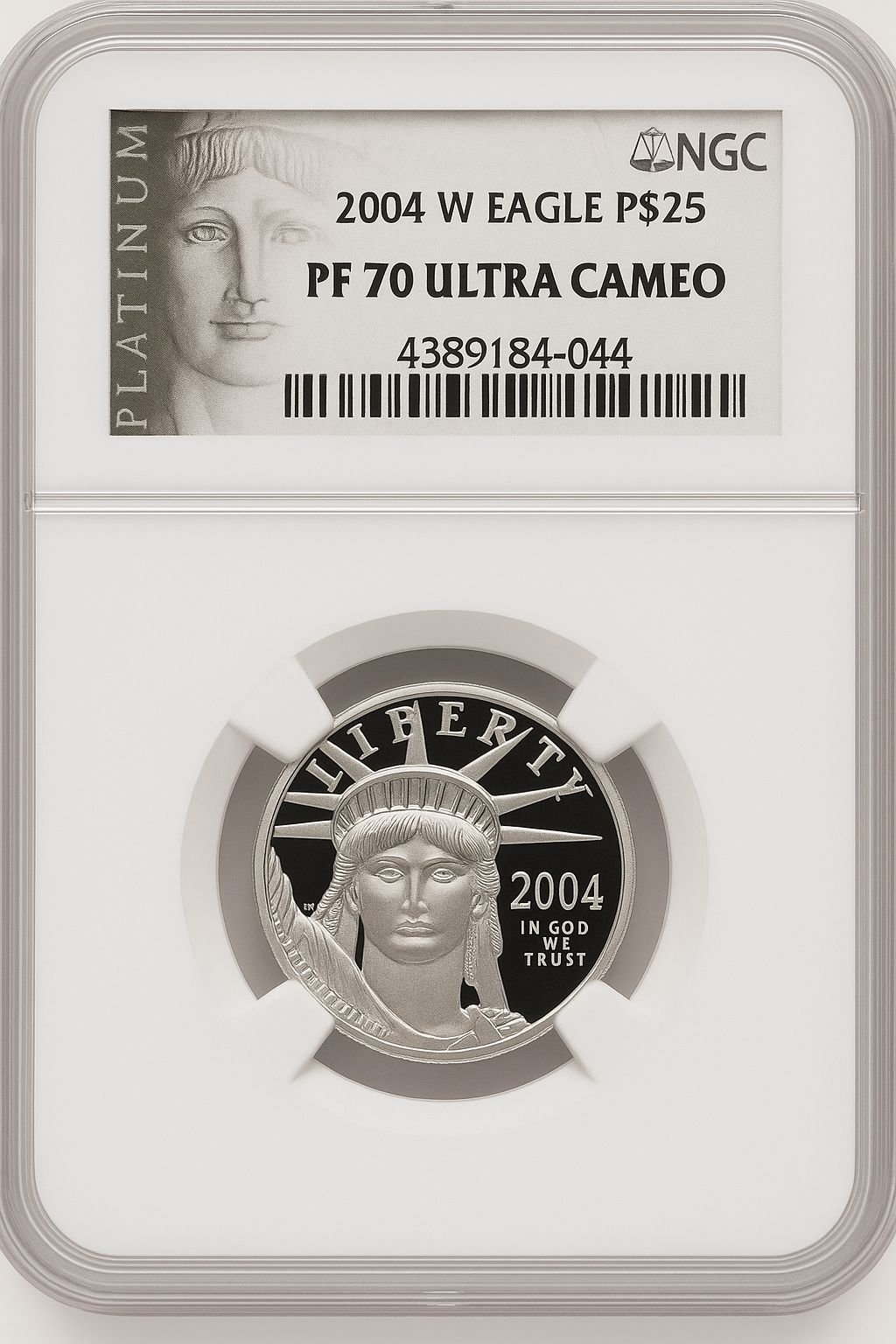 2004-W P$25 Quarter-Ounce Platinum Eagle Statue of Liberty NGC PF70 (770462051)