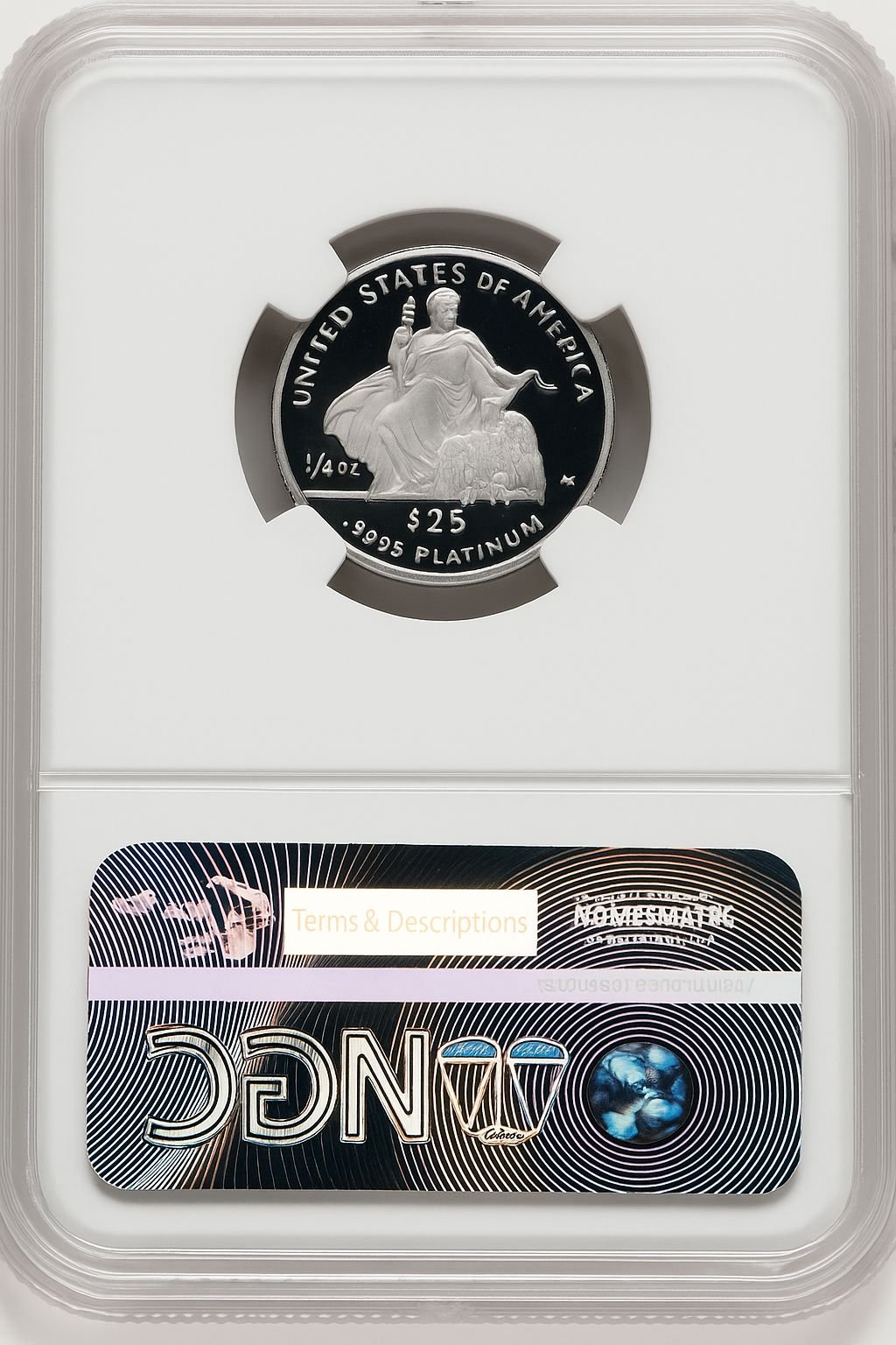 2004-W P$25 Quarter-Ounce Platinum Eagle Statue of Liberty NGC PF70 (770462051) - Image 2