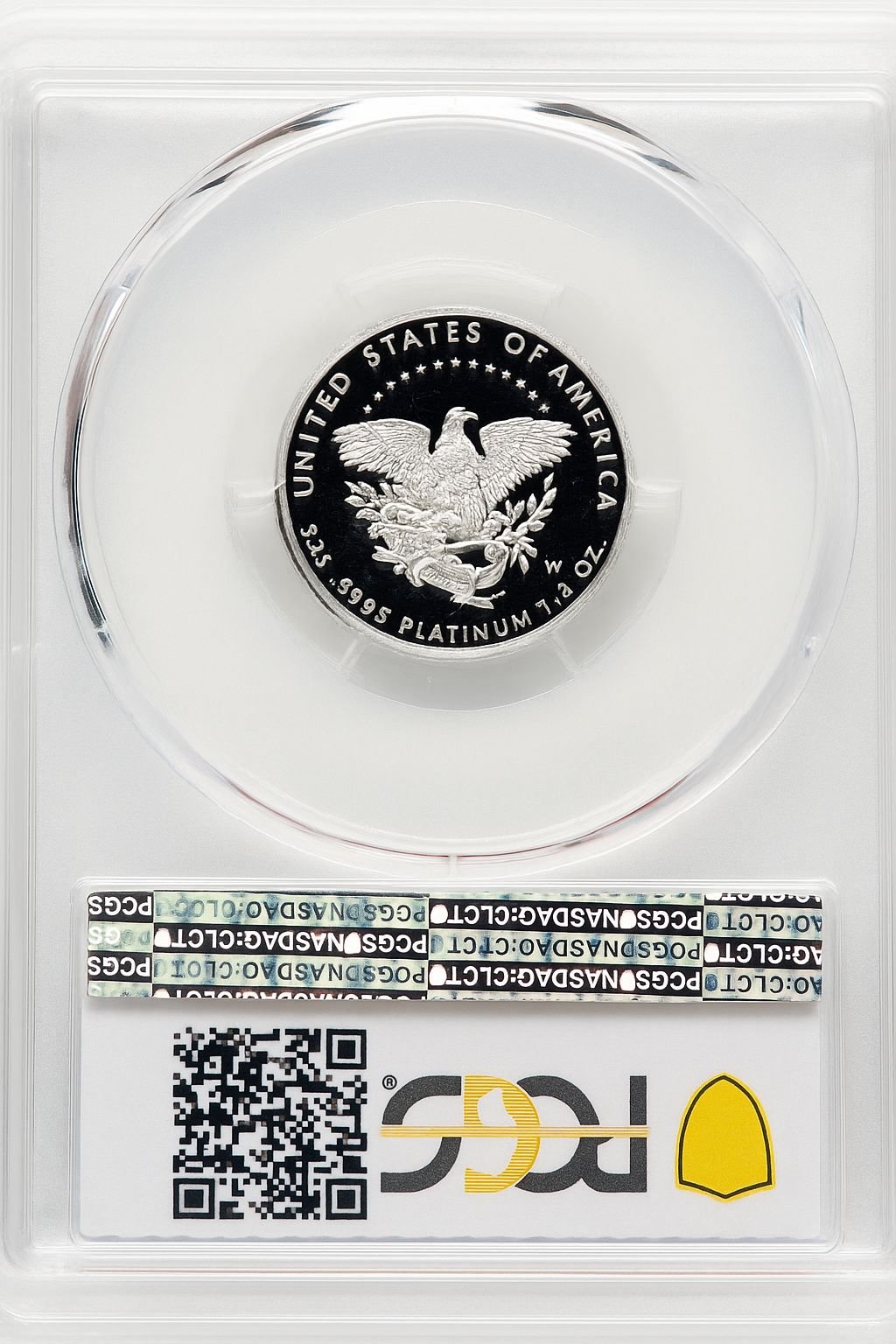 2005-W $25 Quarter-Ounce Platinum Eagle Statue of Liberty Blue Gradient PCGS PR70 - Image 2