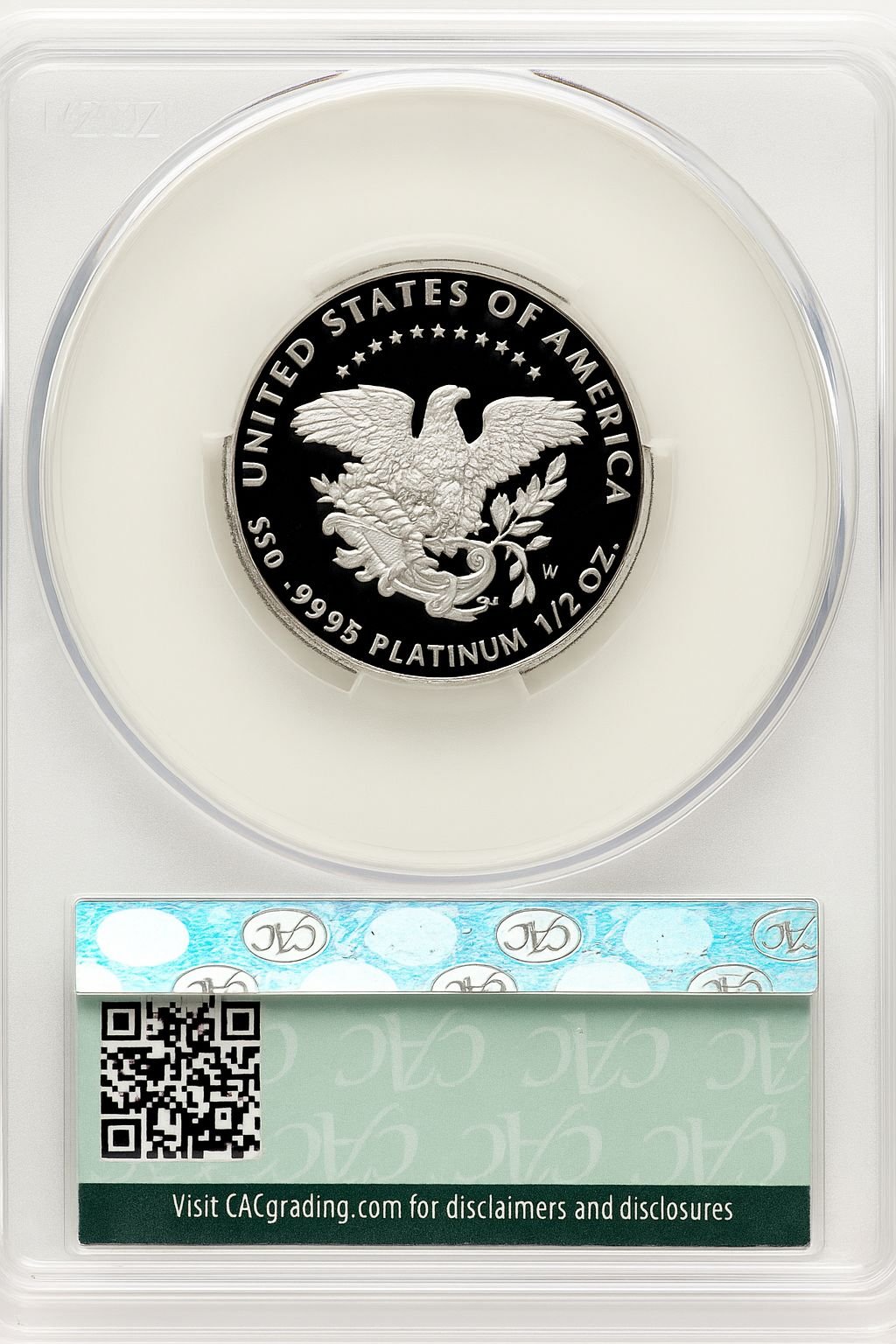 2005-W $50 Half-Ounce Platinum Eagle Statue of Liberty CACG PR70 - Image 2