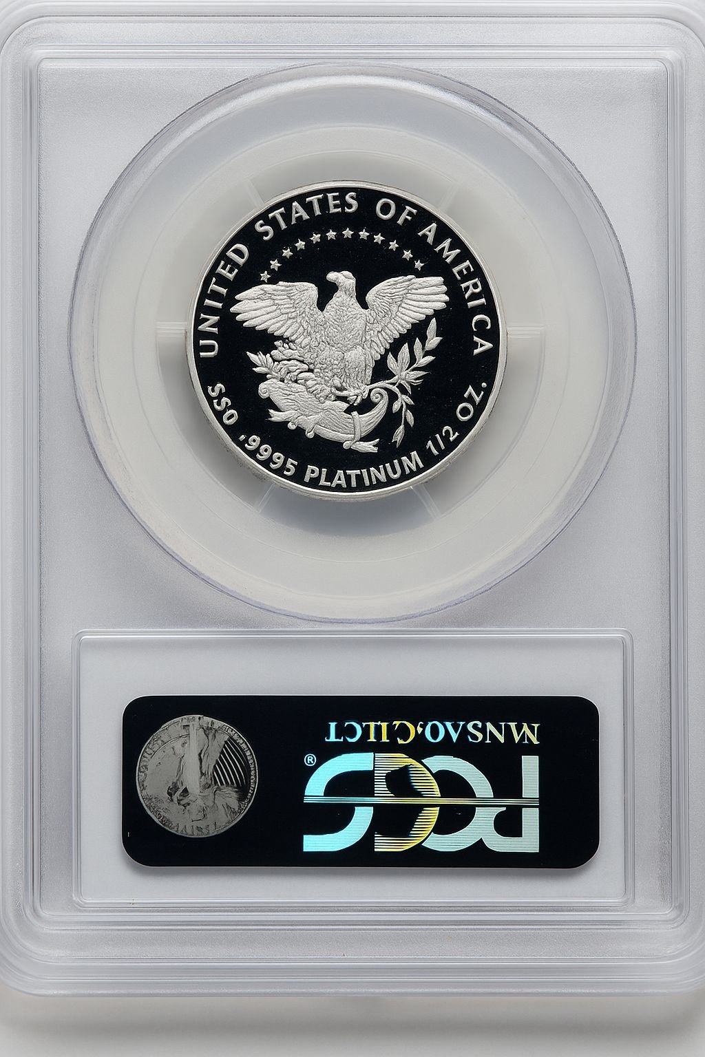 2005-W $50 Platinum Eagle Statue of Liberty PCGS PR70 - Image 2