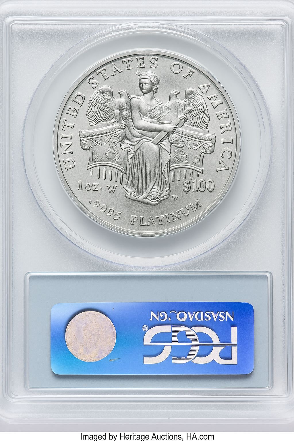 2006-W $100 One-Ounce Platinum Eagle Burnished PCGS MS70 (770569092) - Image 2