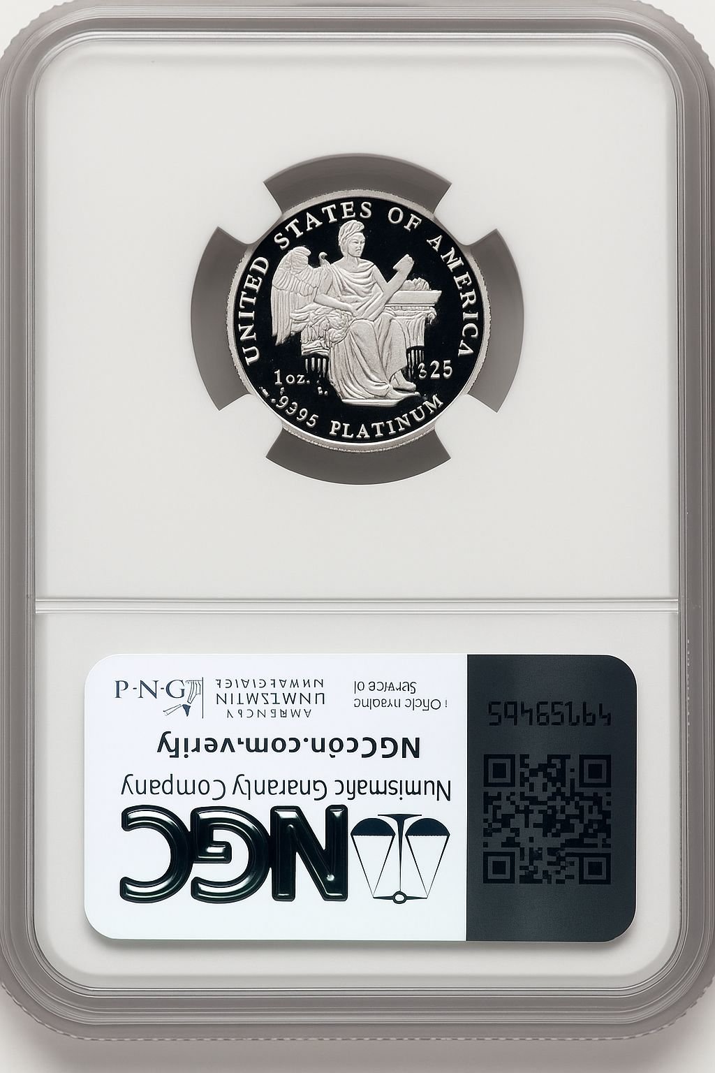 2006-W $25 Quarter-Ounce Platinum Eagle Statue of Liberty Brown Label NGC PF70 (769030020) - Image 2