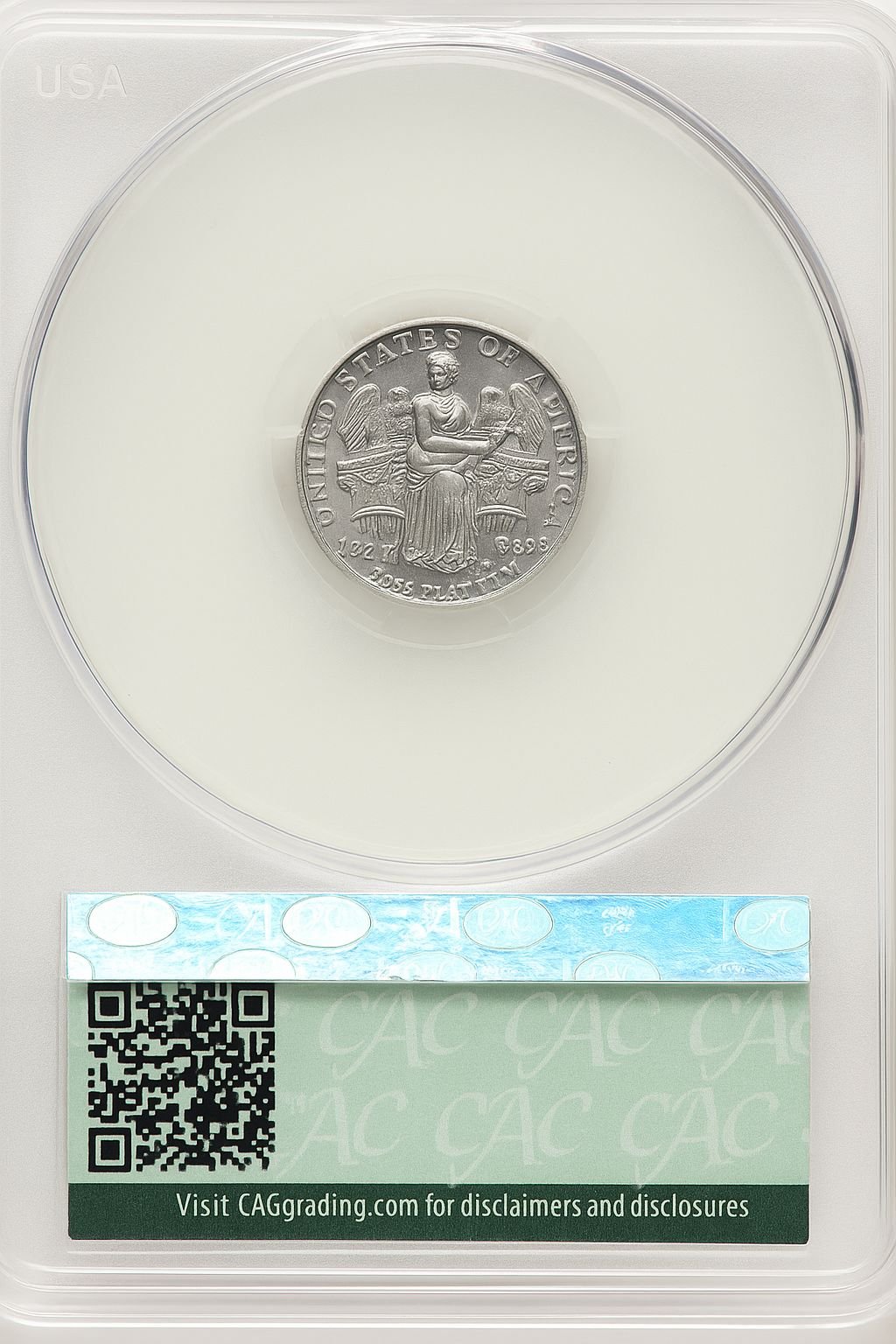 2006-W Burnished Platinum 4-Coin Set CACG MS70 - Image 2