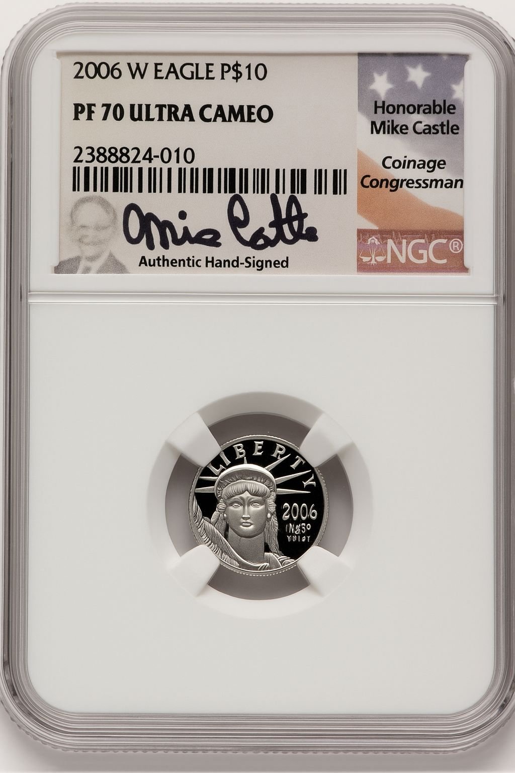 2006-W Platinum American Eagle 4-Coin Set NGC PF70 Mike Castle